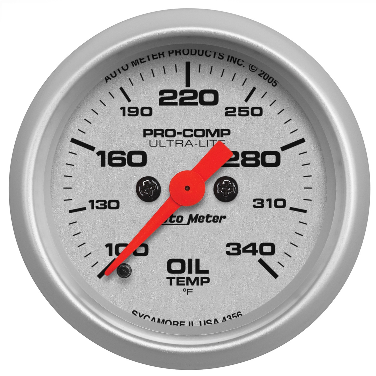 Auto Meter Auto Meter 4356 Ultra-Lite; Electric Oil Temperature Gauge