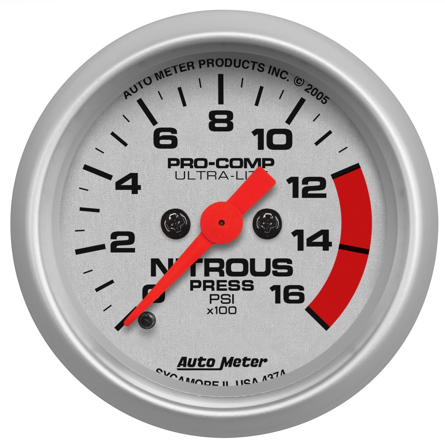 Auto Meter Auto Meter 4374 Ultra-Lite; Electric Nitrous Pressure Gauge