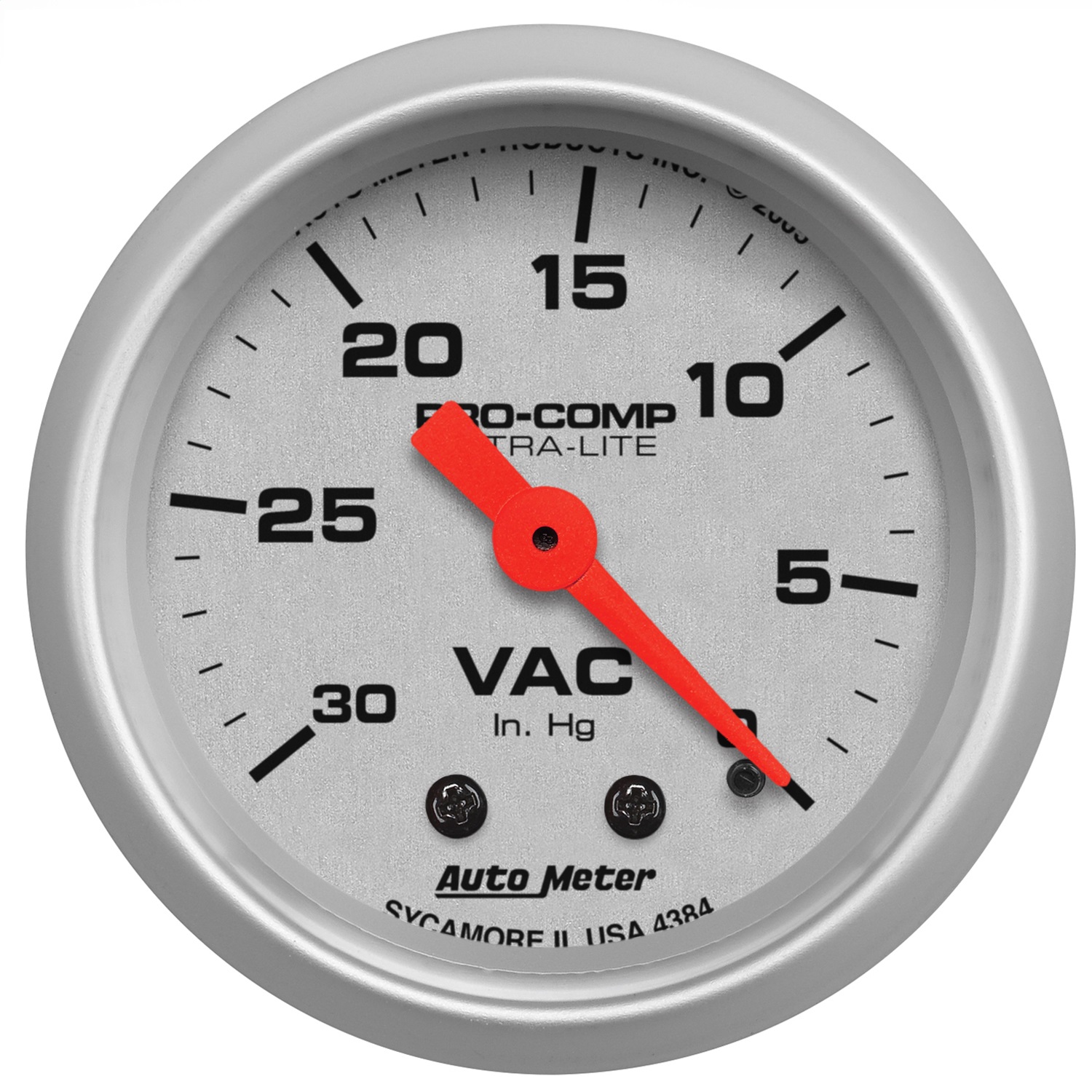 Auto Meter Auto Meter 4384 Ultra-Lite; Mechanical Vacuum Gauge