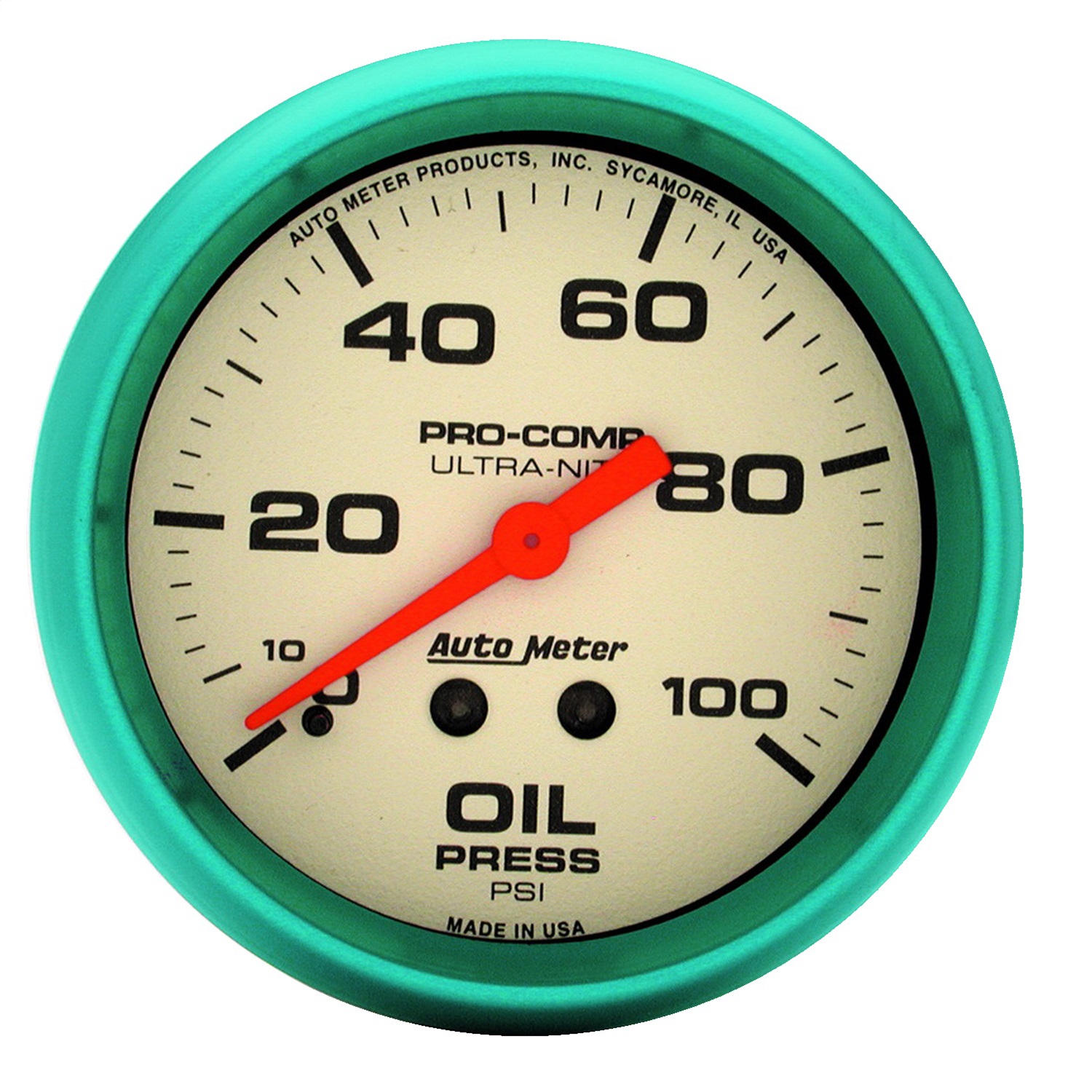 Auto Meter Auto Meter 4221 Ultra-Nite; Oil Pressure Gauge