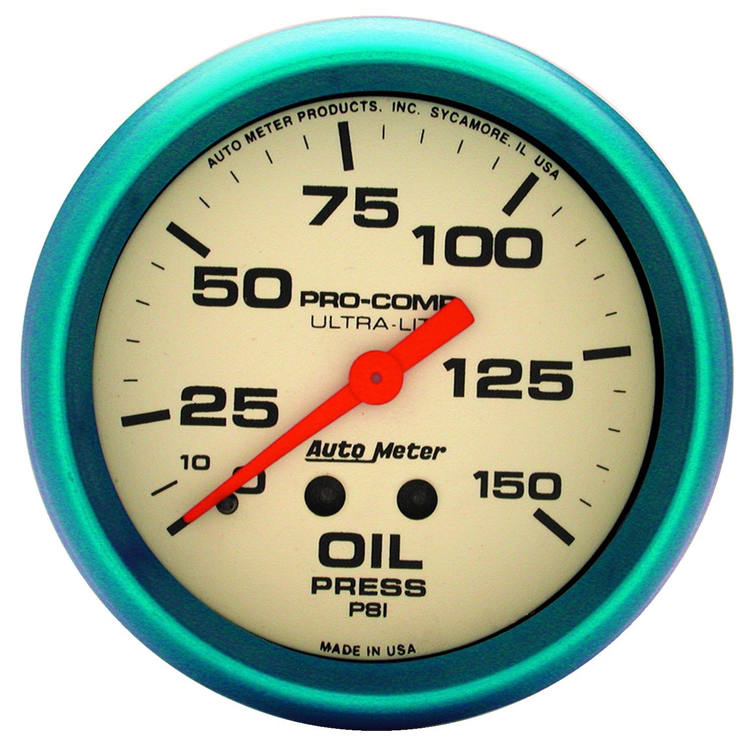 Auto Meter Auto Meter 4523 Ultra-Nite; Oil Pressure Gauge