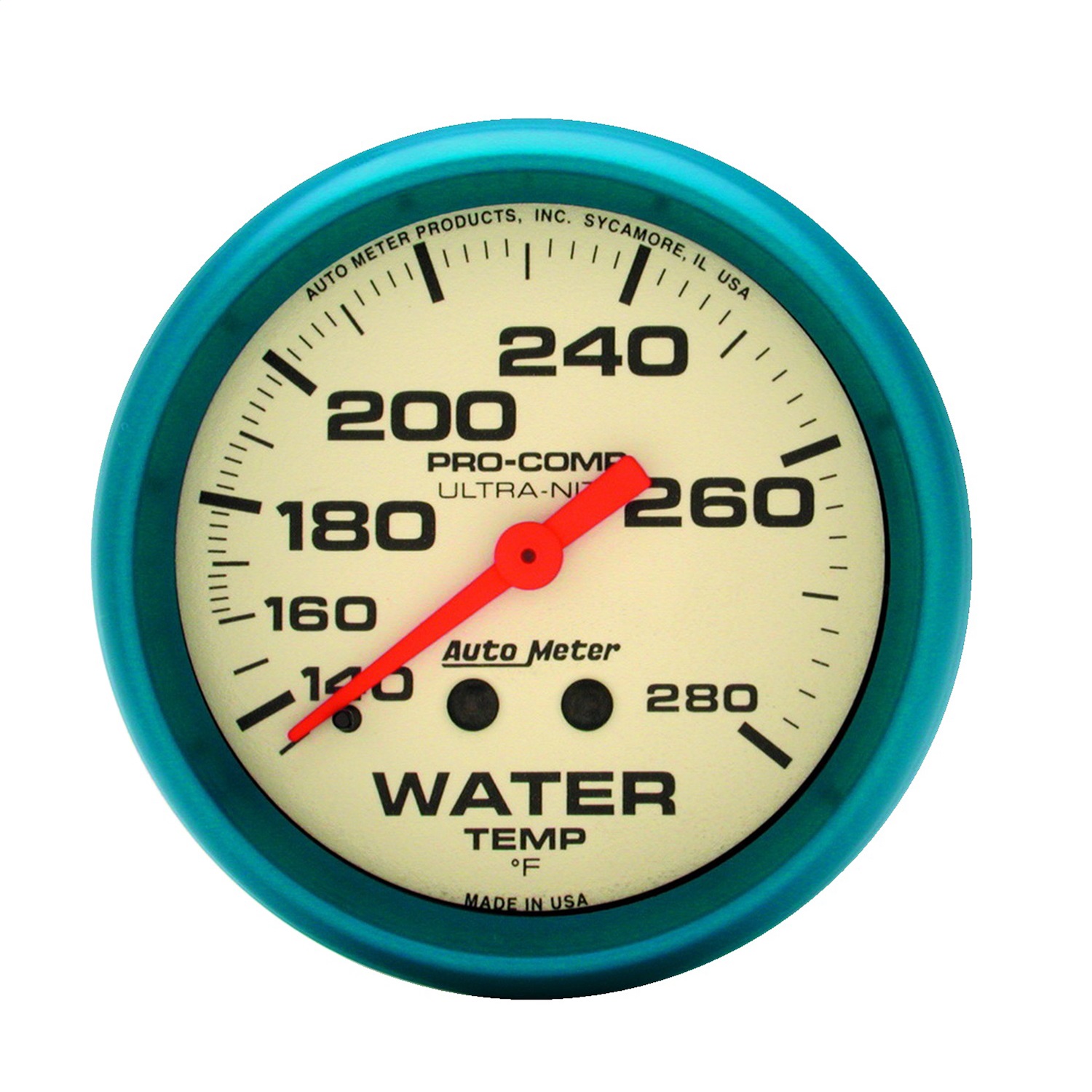 Auto Meter Auto Meter 4531 Ultra-Nite; Water Temperature Gauge