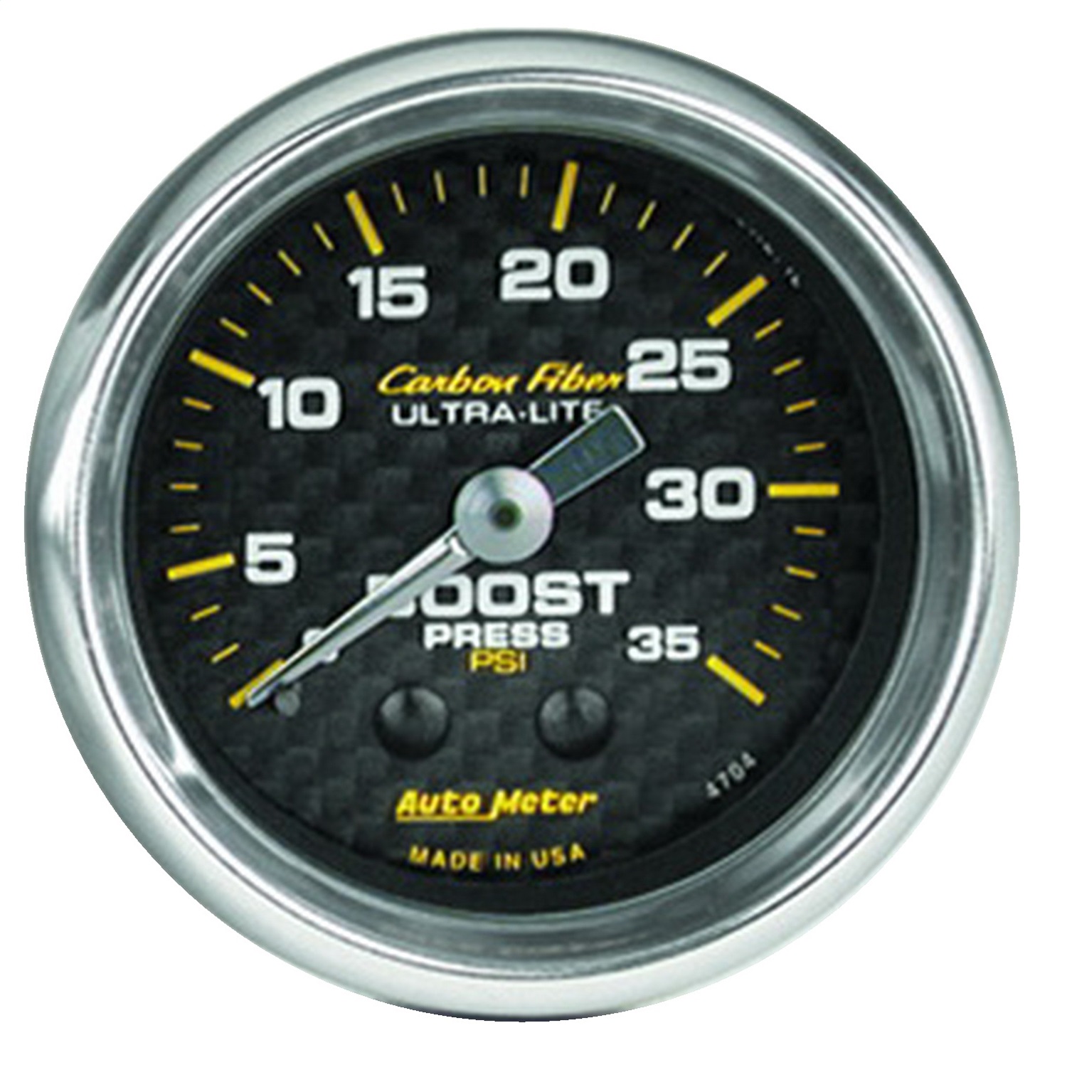 Auto Meter Auto Meter 4704 Carbon Fiber; Mechanical Boost Gauge