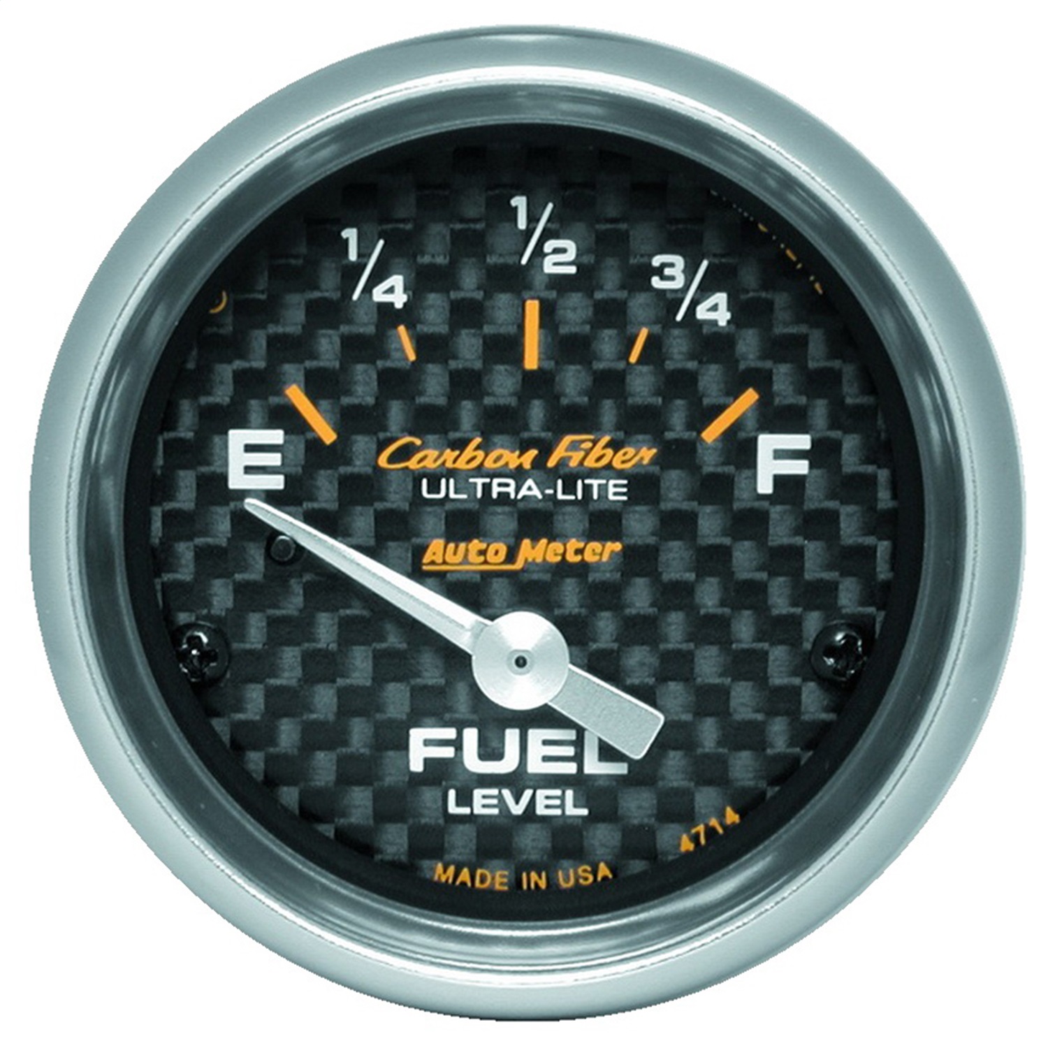 Auto Meter Auto Meter 4714 Carbon Fiber; Electric Fuel Level Gauge