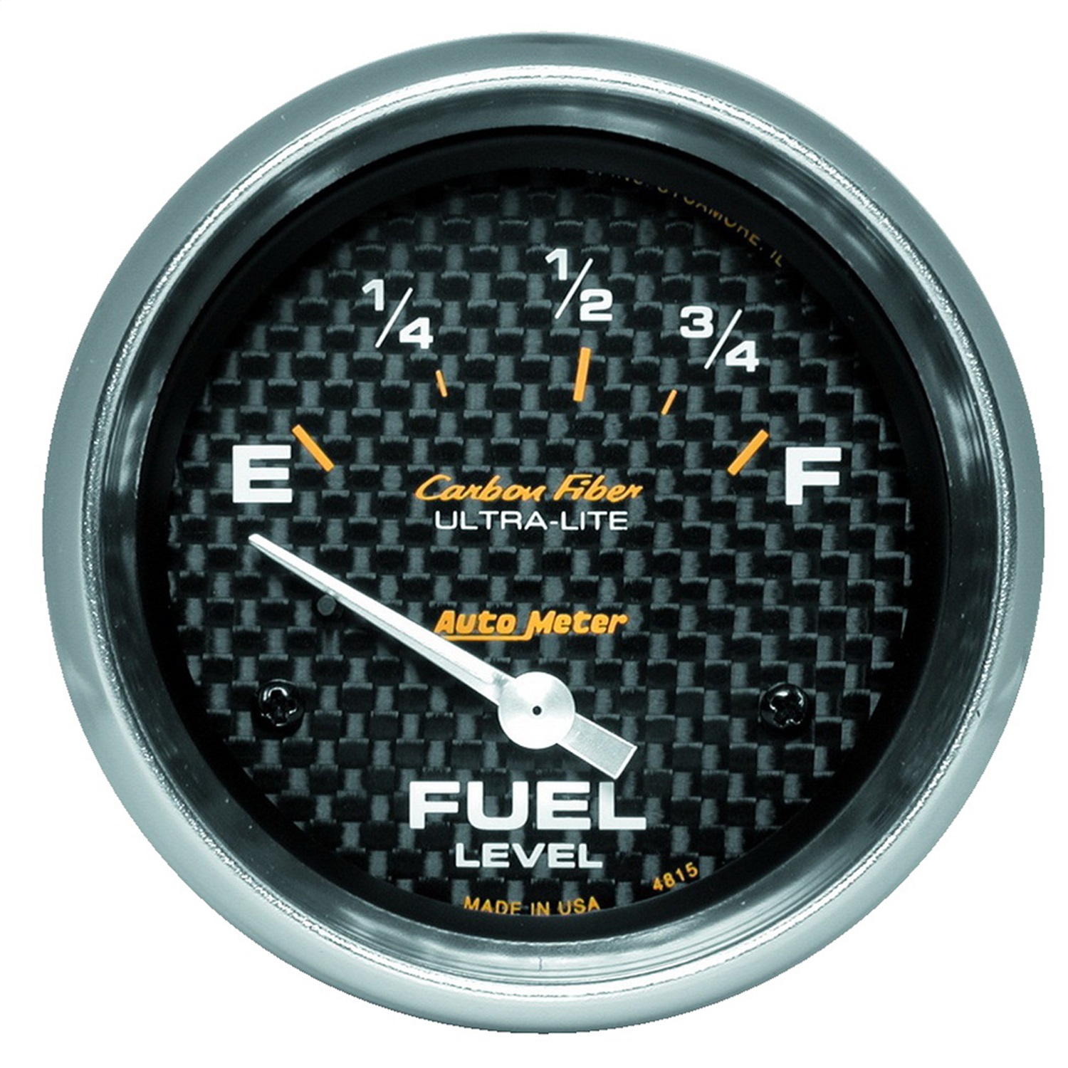 Auto Meter Auto Meter 4815 Carbon Fiber; Electric Fuel Level Gauge