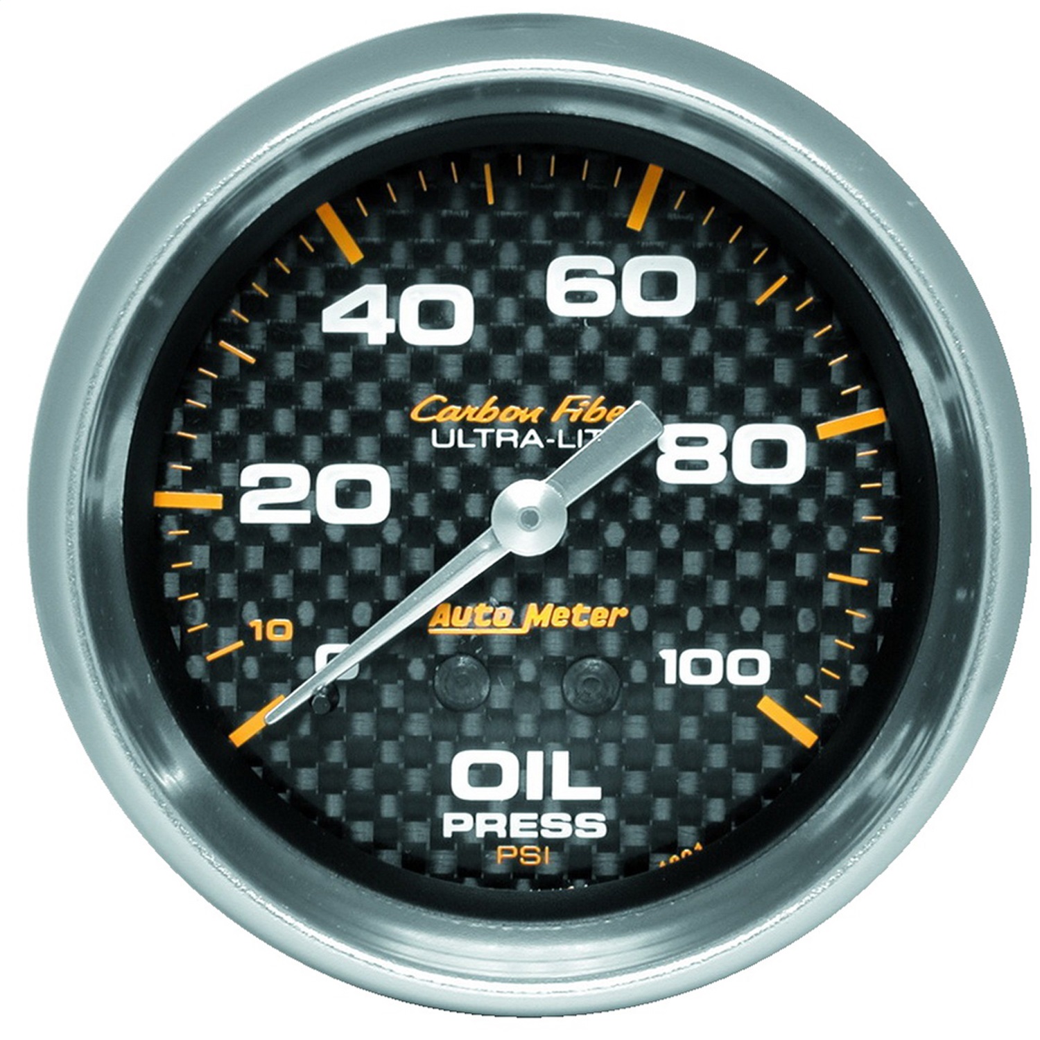 Auto Meter Auto Meter 4821 Carbon Fiber; Mechanical Oil Pressure Gauge
