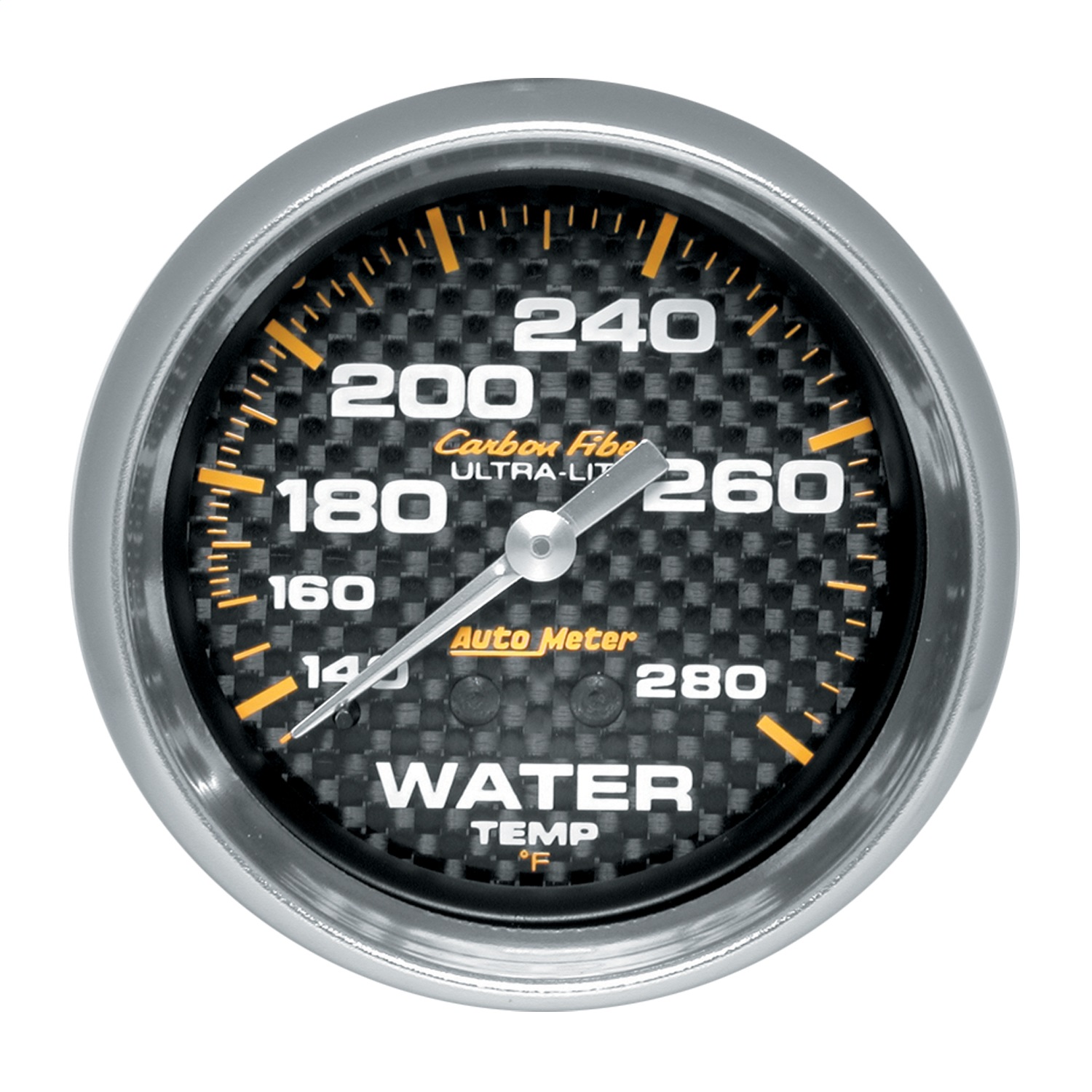 Auto Meter Auto Meter 4831 Carbon Fiber; Mechanical Water Temperature Gauge