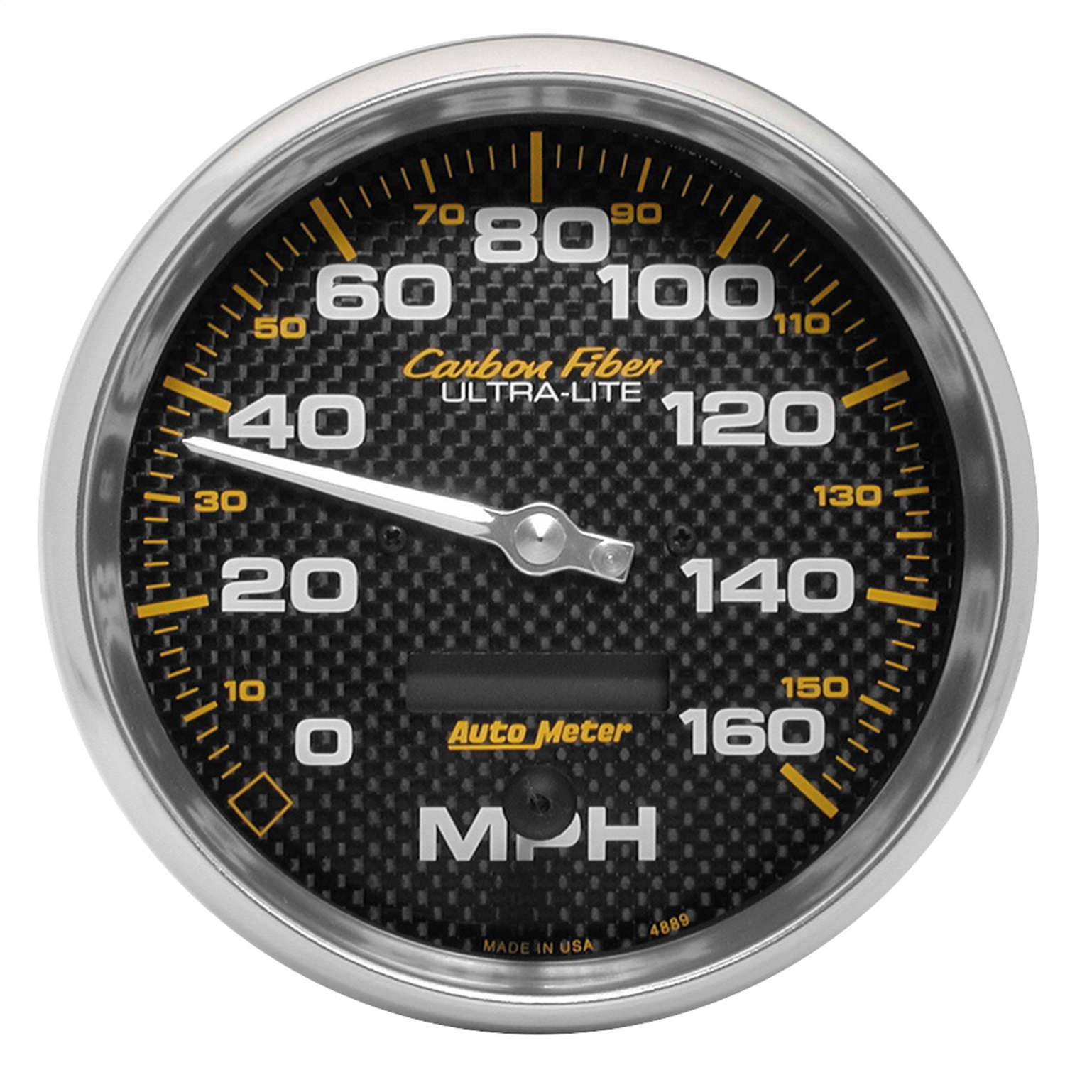 Auto Meter Auto Meter 4889 Carbon Fiber; In-Dash Electric Speedometer