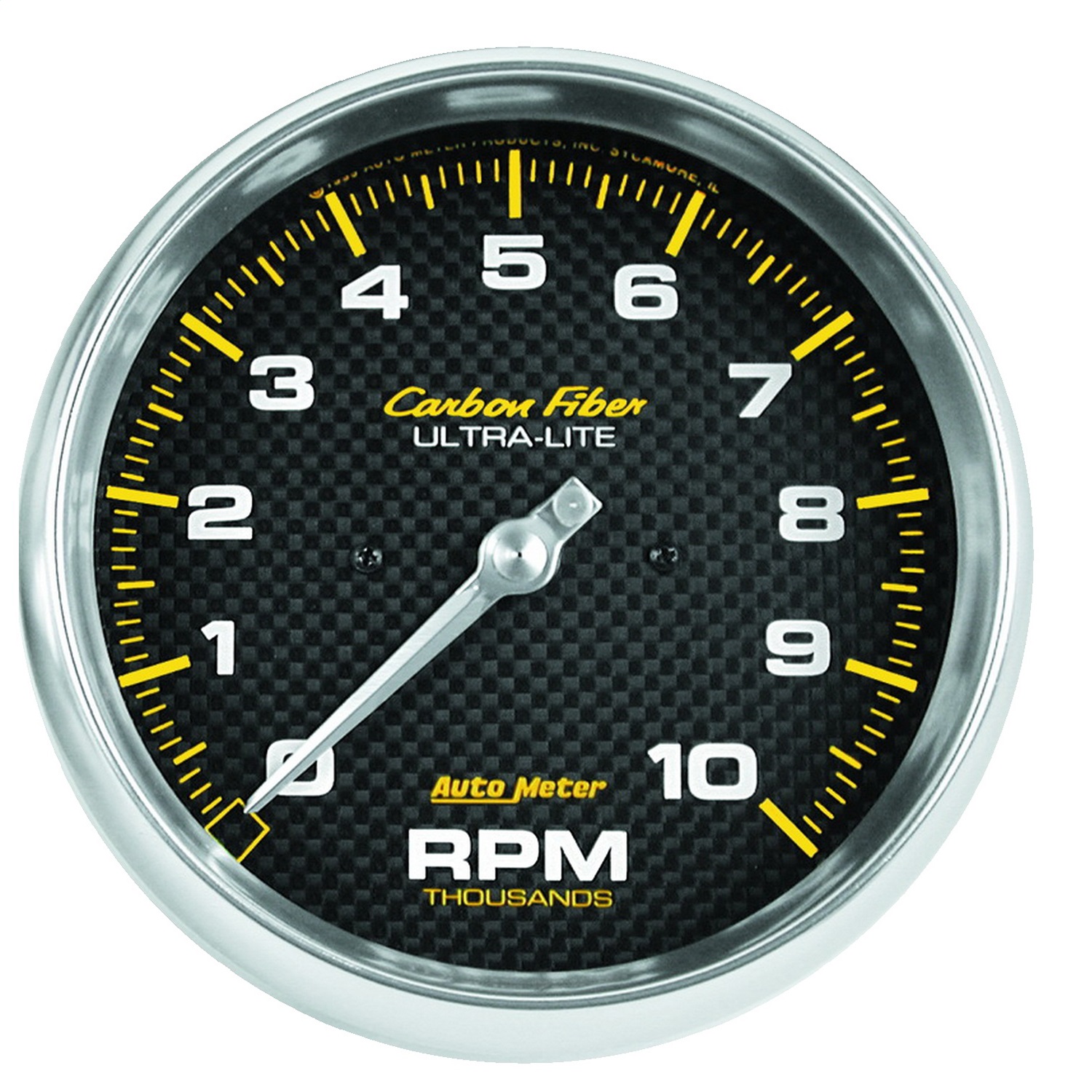 Auto Meter Auto Meter 4898 Carbon Fiber; Electric In-Dash Tachometer