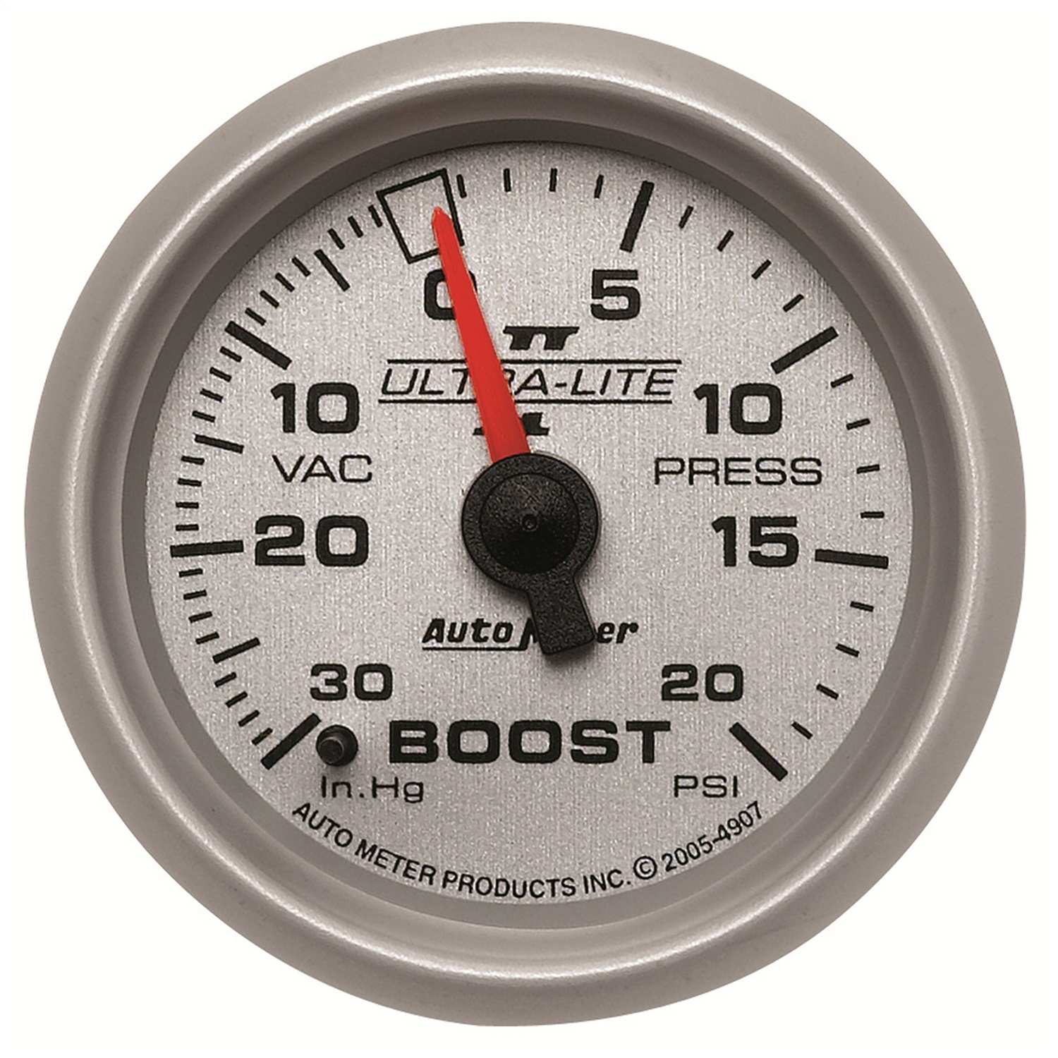 Auto Meter Auto Meter 4907 Ultra-Lite II; Mechanical Boost/Vacuum Gauge