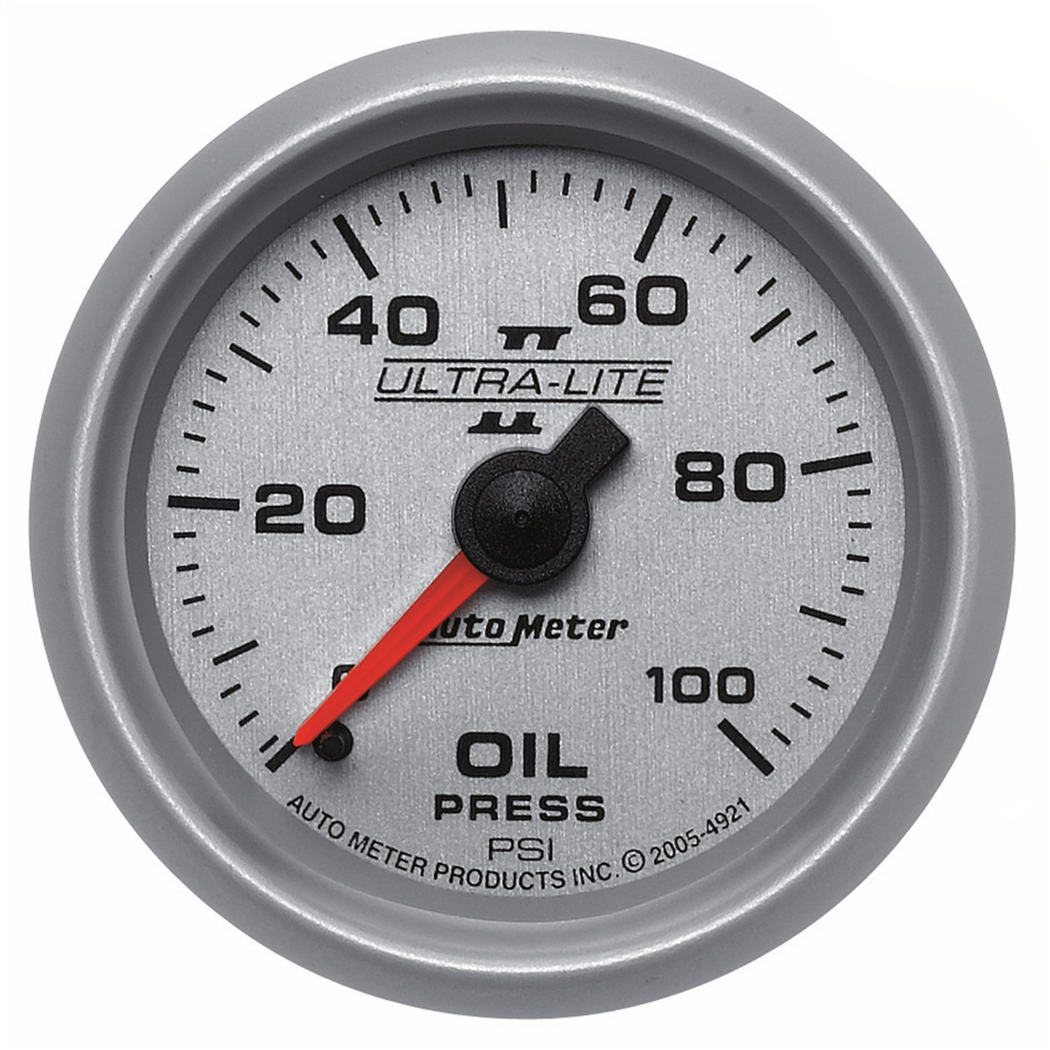 Auto Meter Auto Meter 4921 Ultra-Lite II; Mechanical Oil Pressure Gauge