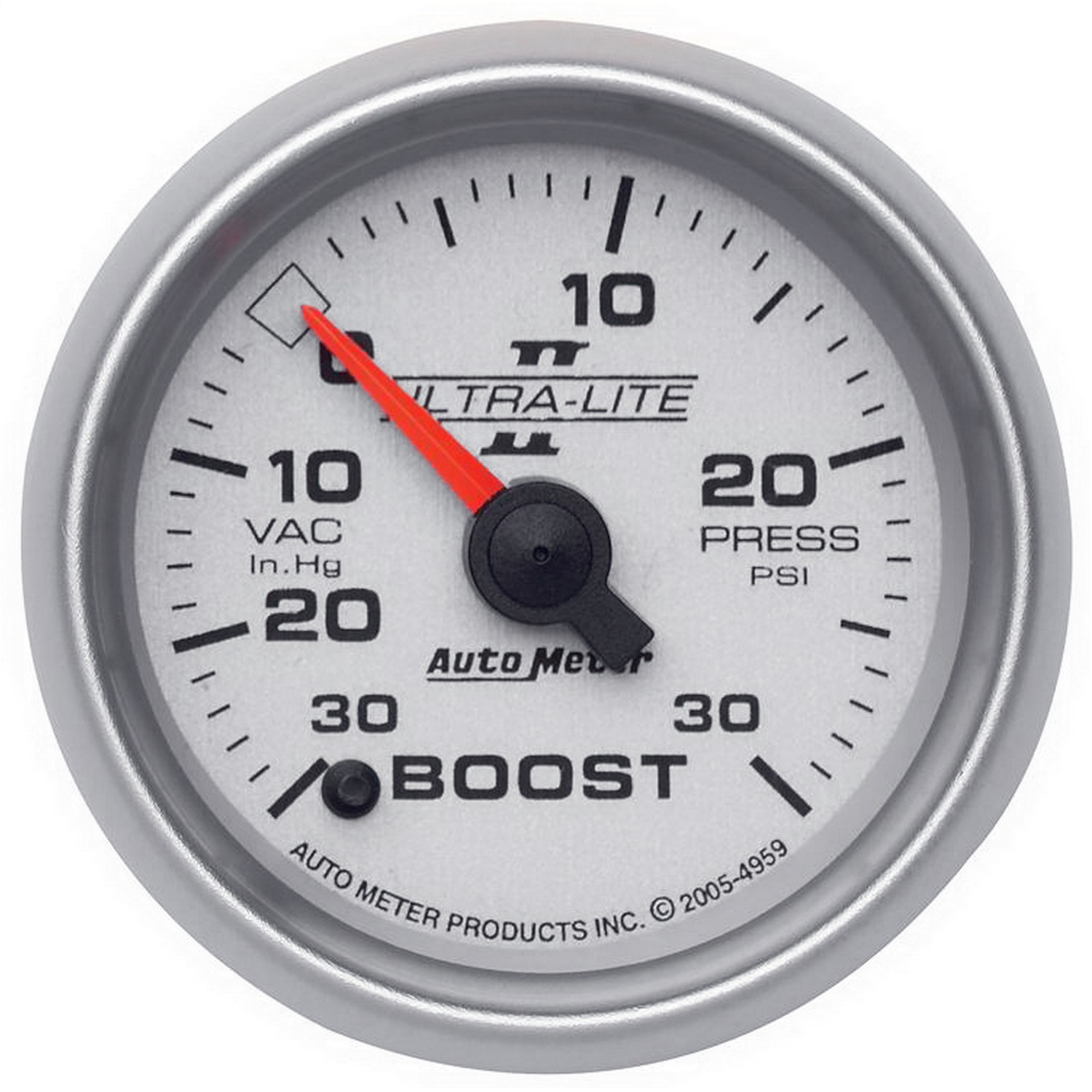 Auto Meter Auto Meter 4959 Ultra-Lite II; Electric Boost/Vacuum Gauge
