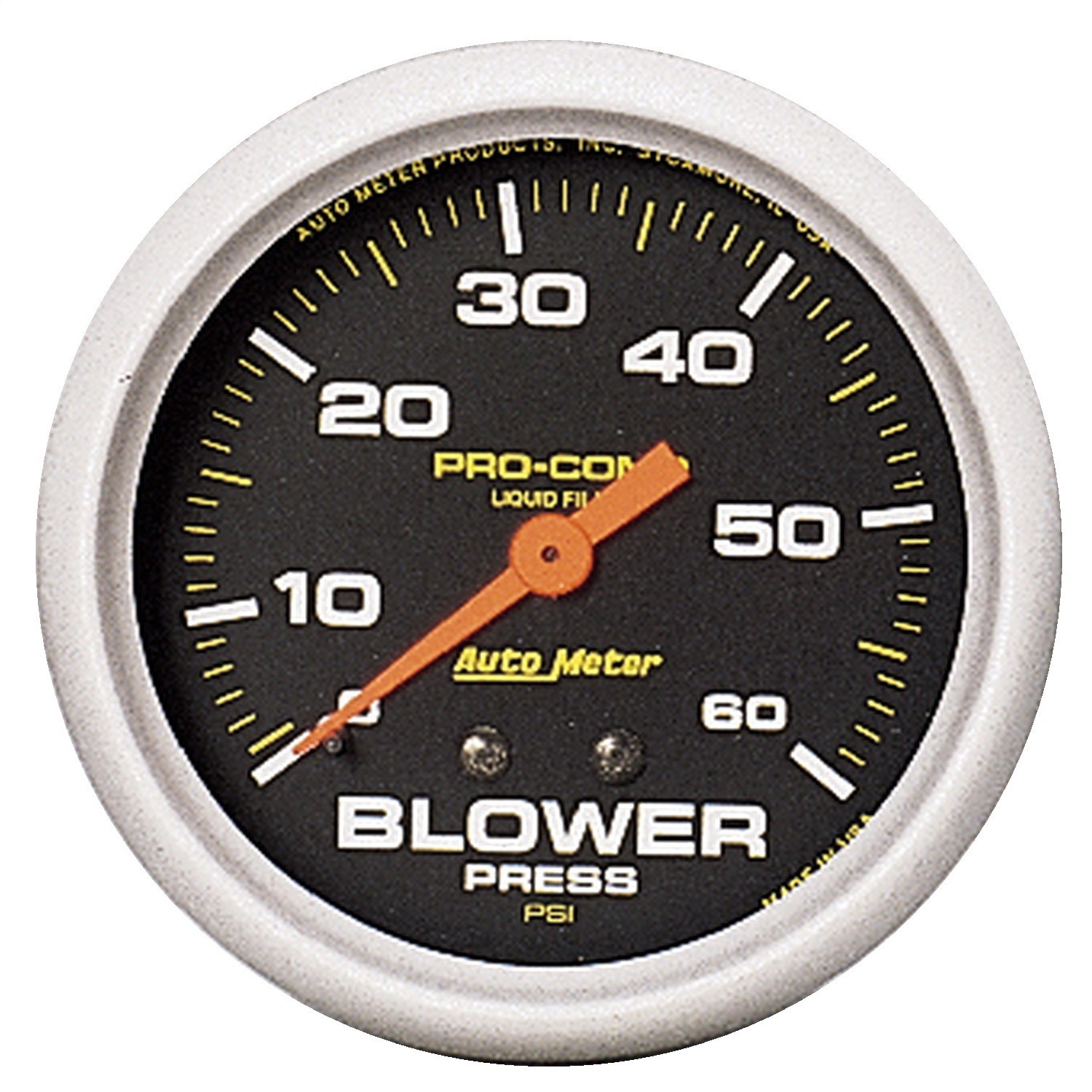 Auto Meter Auto Meter 5403 Pro-Comp; Liquid-Filled Mechanical Blower Pressure Gauge