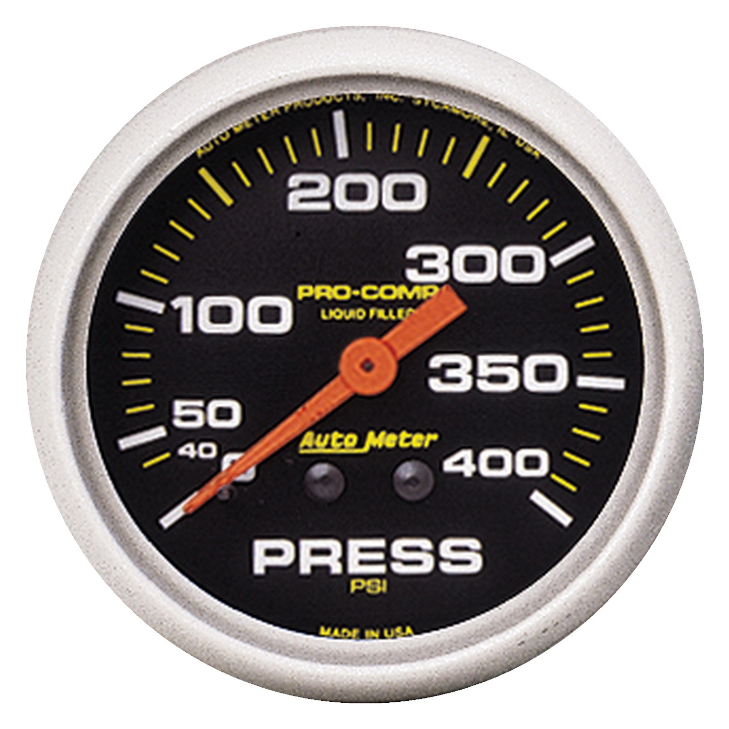 Auto Meter 5424 Pro-Comp; Liquid-Filled Mechanical Pressure Gauge