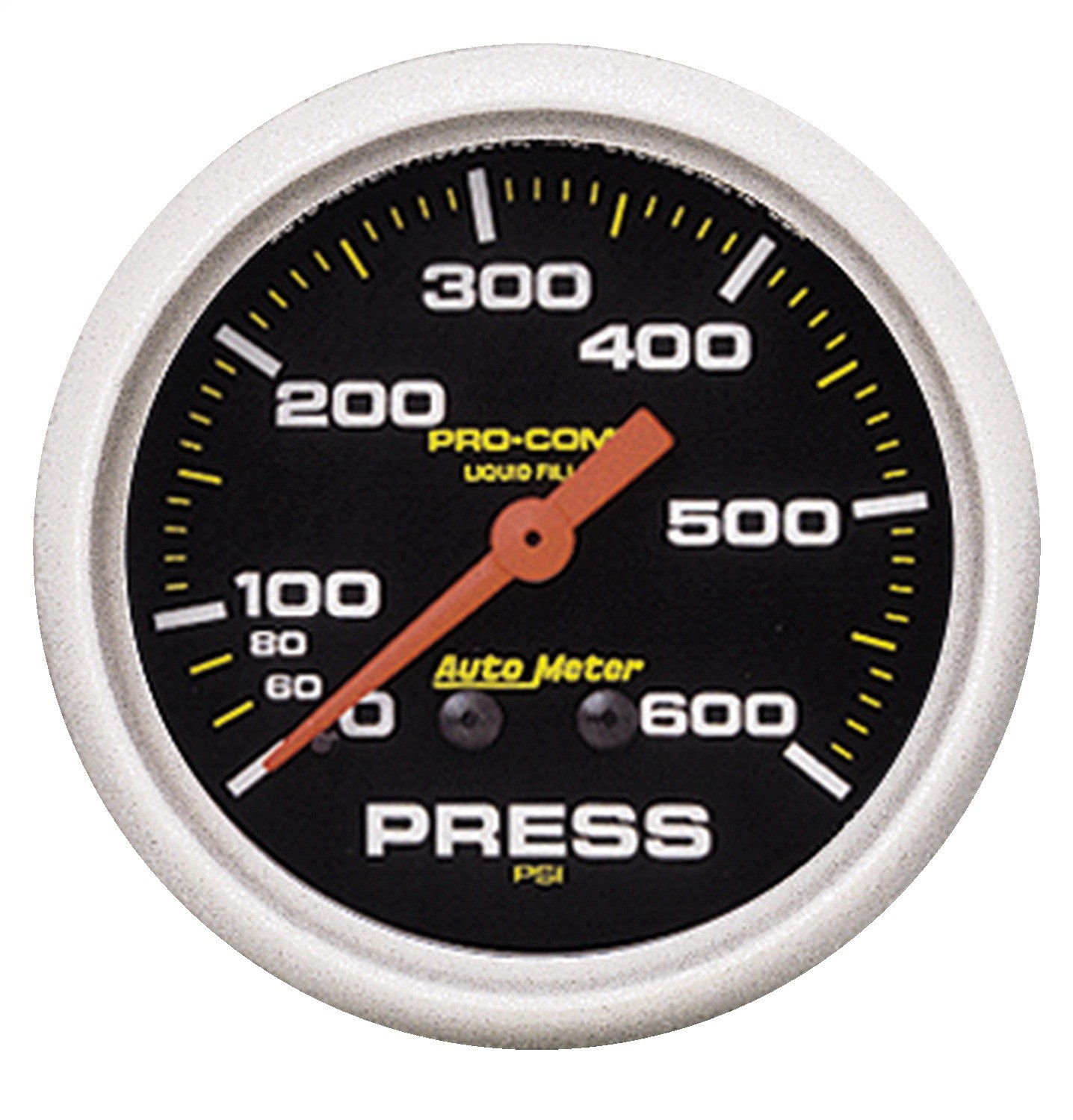 Auto Meter Auto Meter 5425 Pro-Comp; Liquid-Filled Mechanical Pressure Gauge