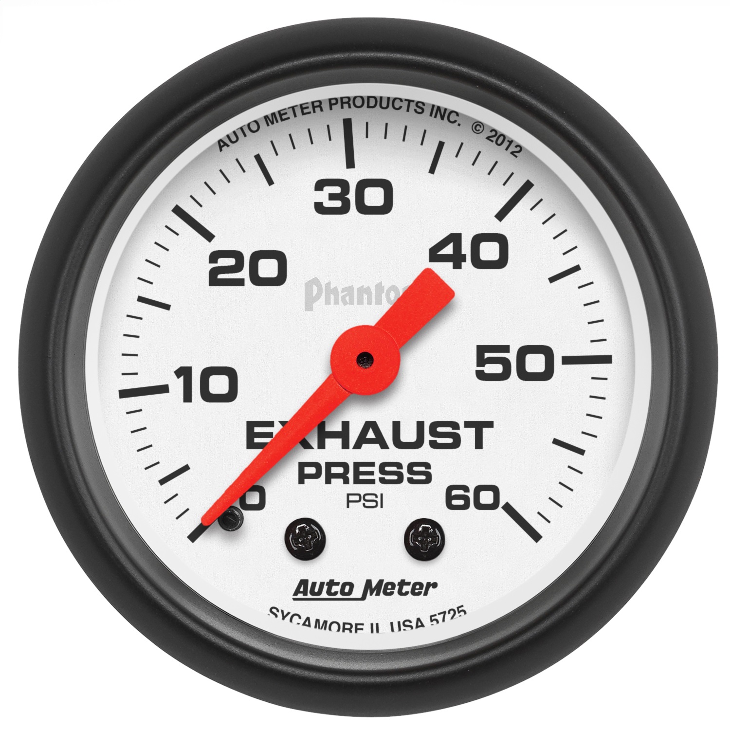 Auto Meter Auto Meter 5725 Phantom Mechanical Exhaust Pressure Gauge