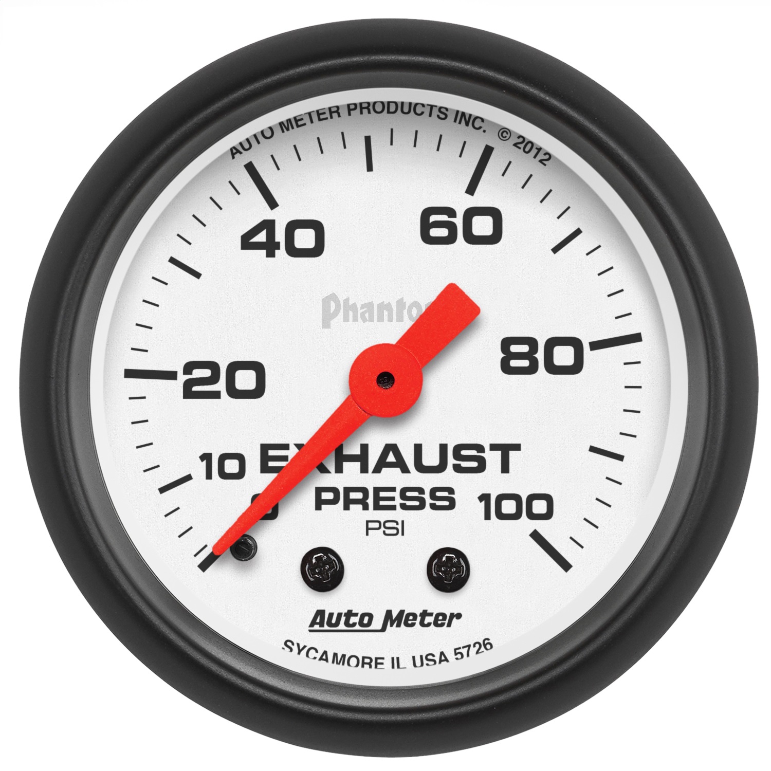 Auto Meter Auto Meter 5726 Phantom Mechanical Exhaust Pressure Gauge