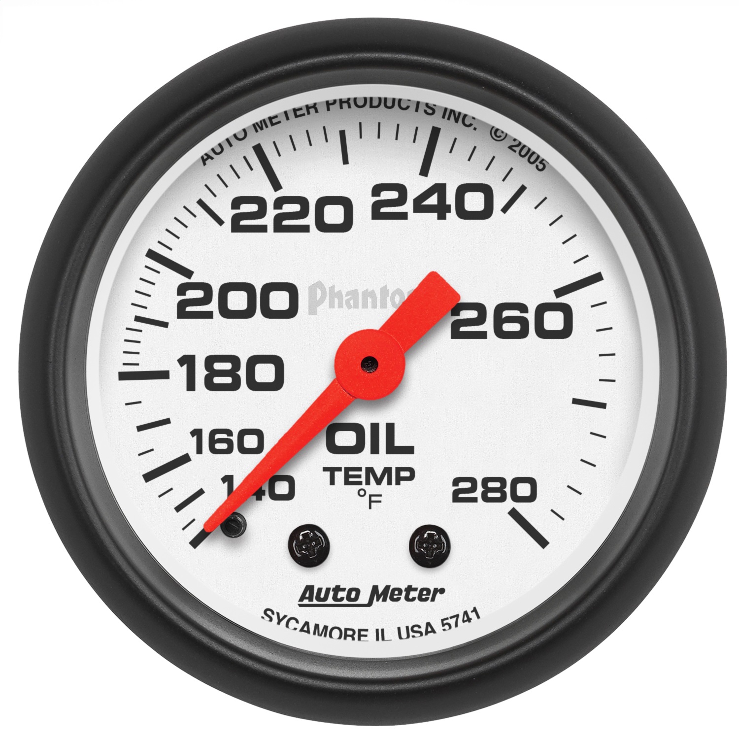 Auto Meter Auto Meter 5741 Phantom; Mechanical Oil Temperature Gauge