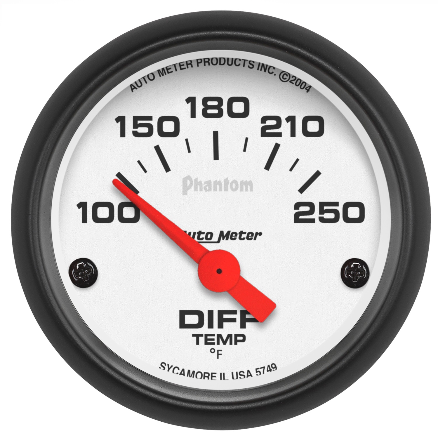 Auto Meter Auto Meter 5749 Phantom; Electric Differential Temperature Gauge