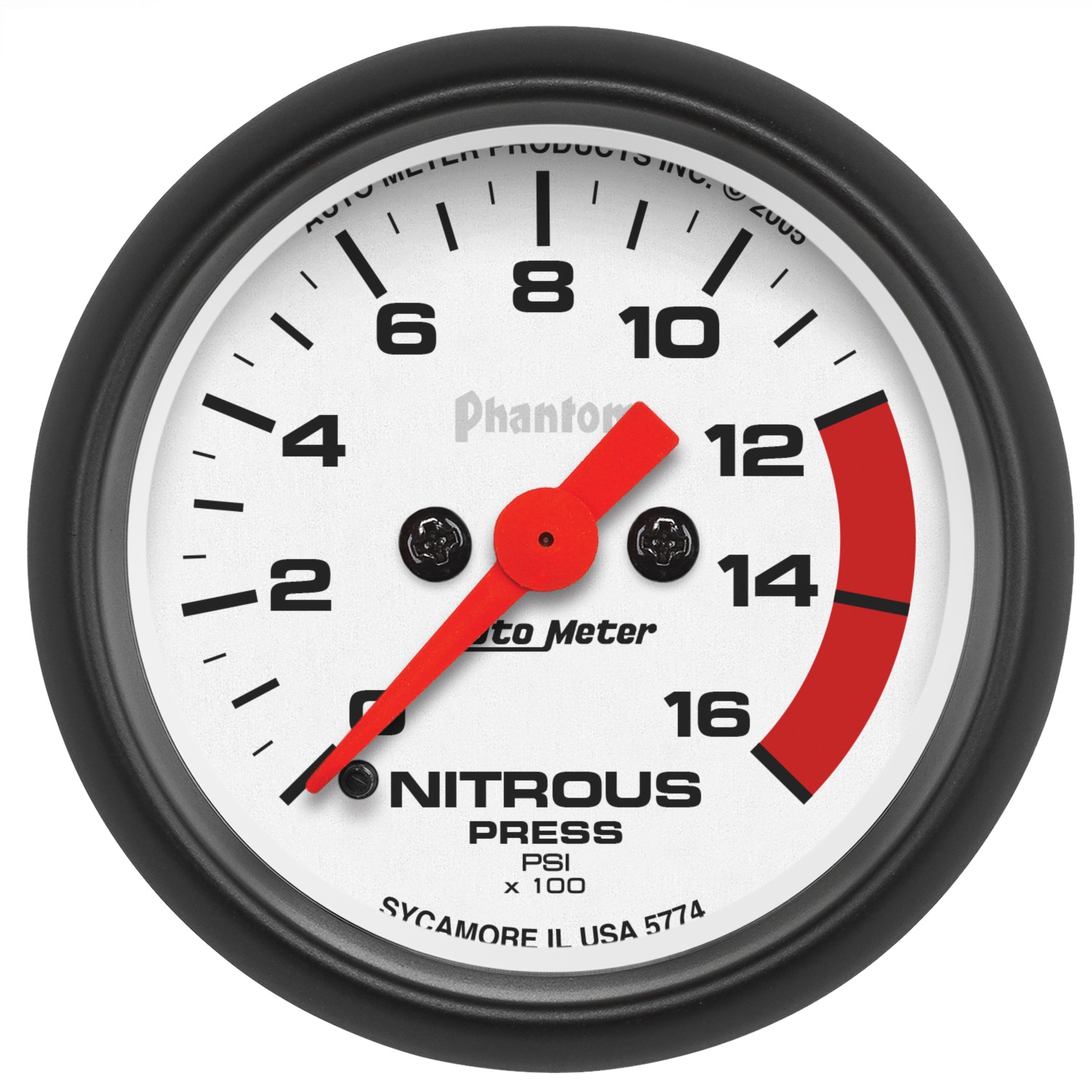 Auto Meter Auto Meter 5774 Phantom; Electric Nitrous Pressure Gauge