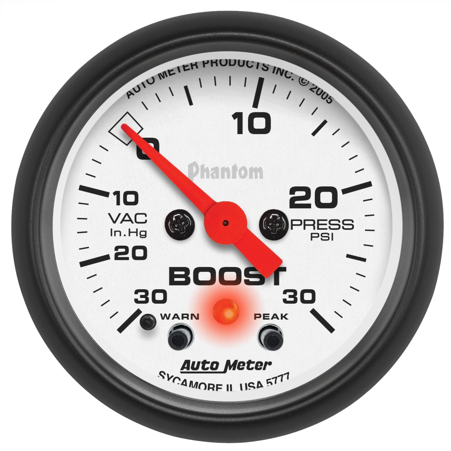 Auto Meter Auto Meter 5777 Phantom; Electric Boost/Vacuum Gauge