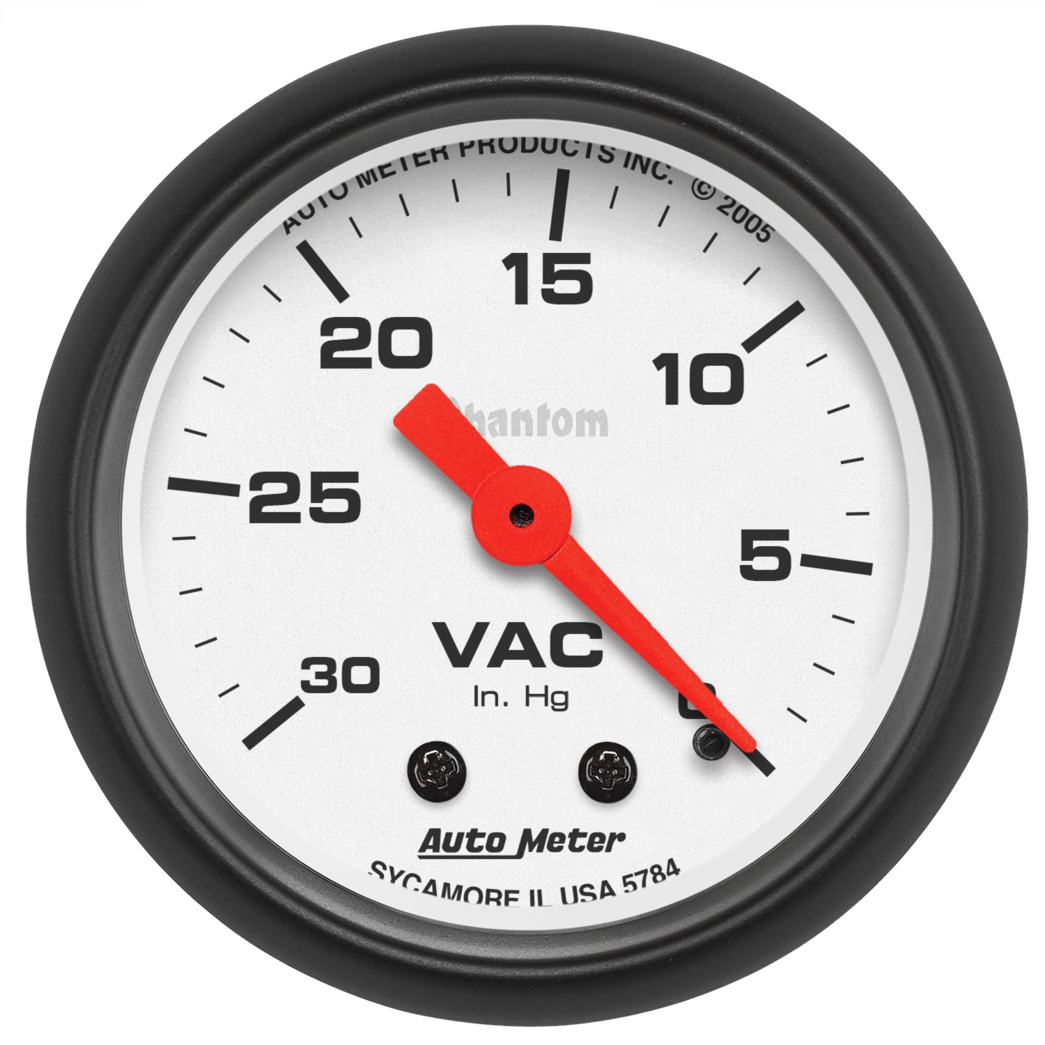 Auto Meter Auto Meter 5784 Phantom; Mechanical Vacuum Gauge