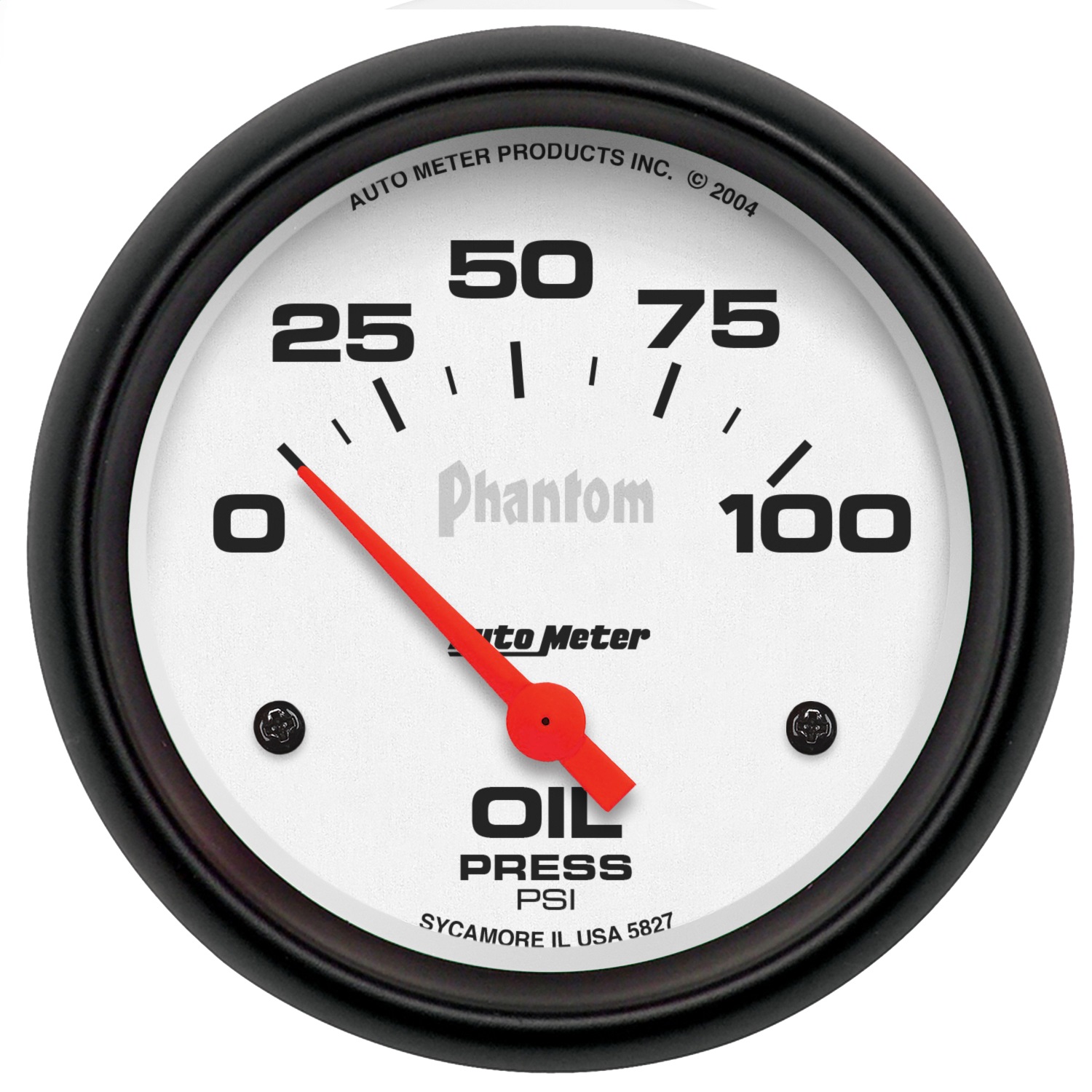 Auto Meter Auto Meter 5827 Phantom; Electric Oil Pressure Gauge