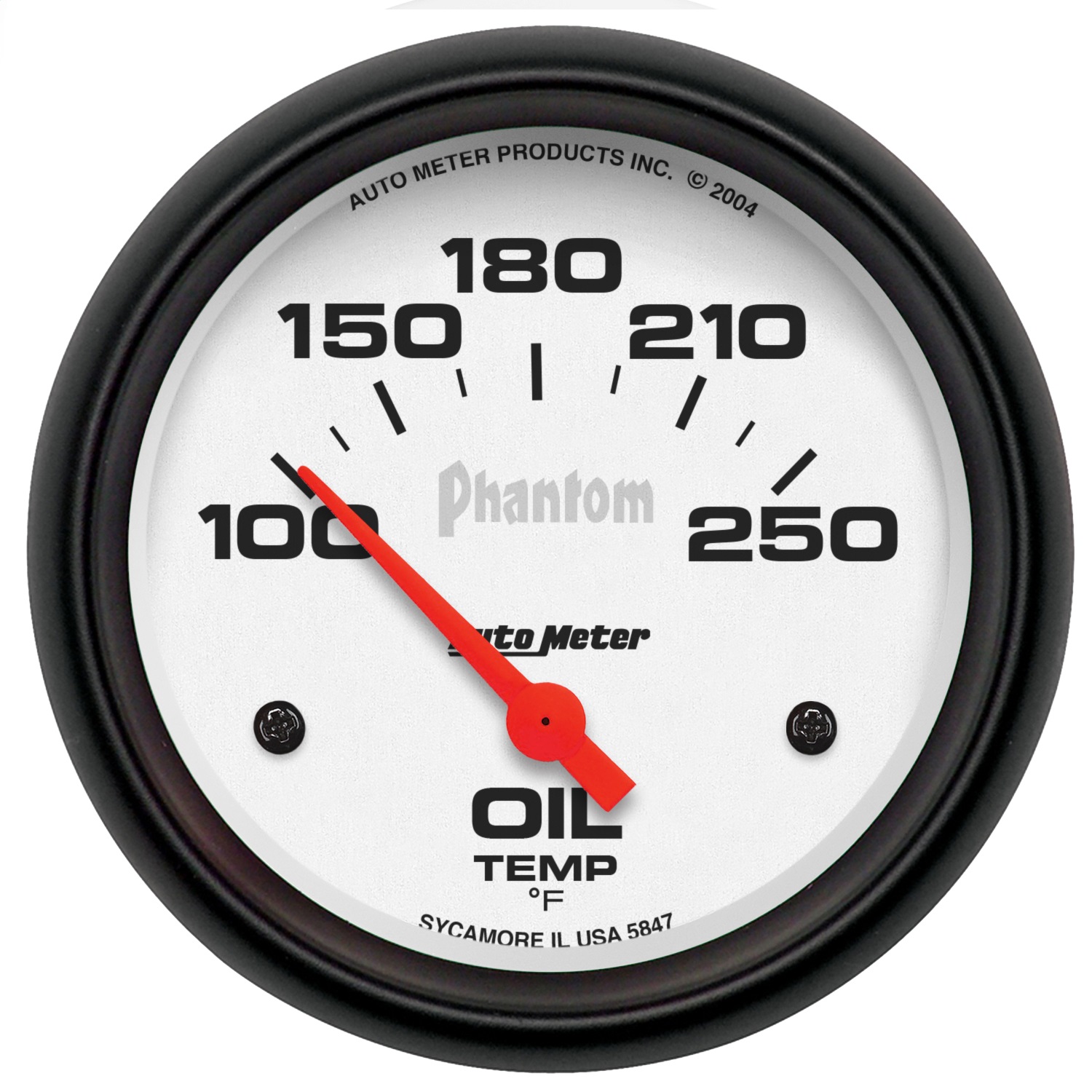 Auto Meter Auto Meter 5847 Phantom; Electric Oil Temperature Gauge