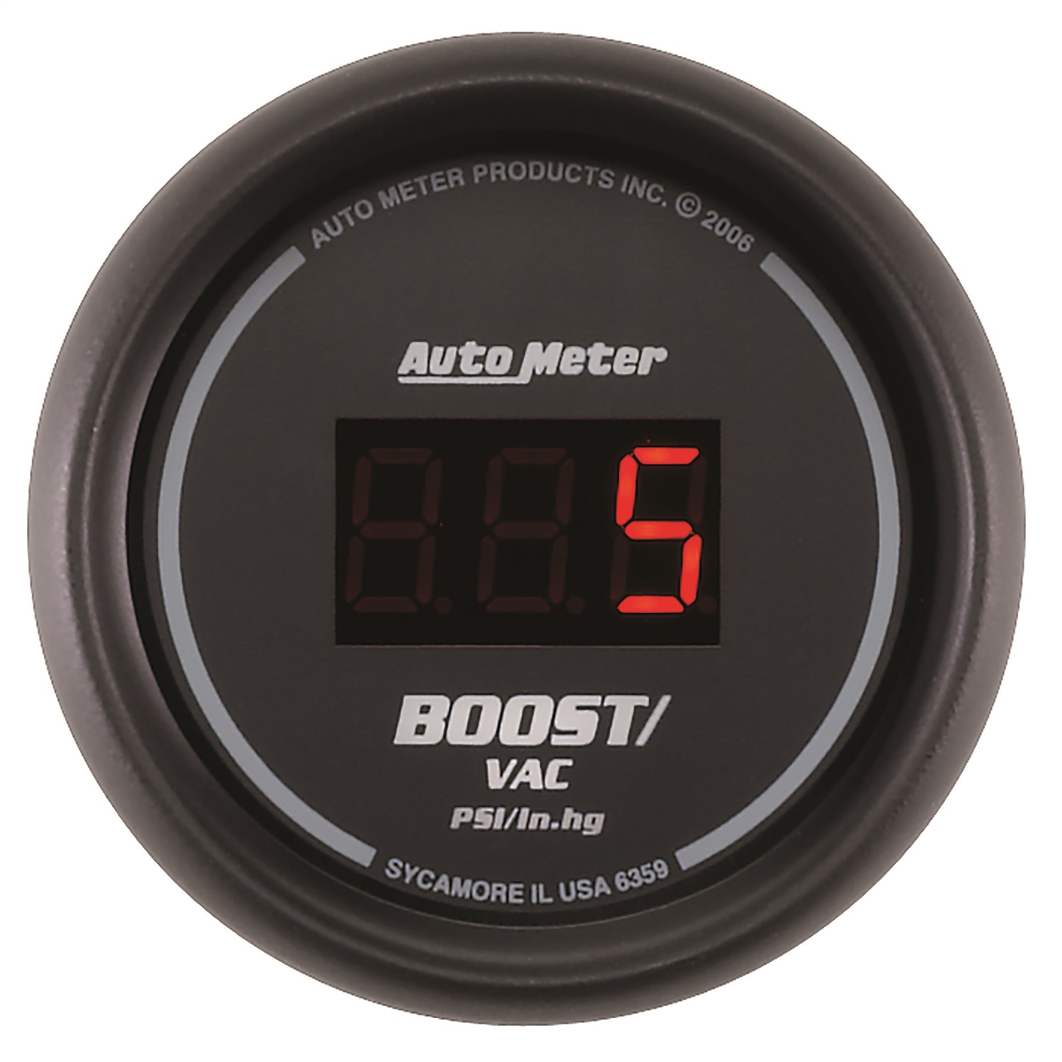 Auto Meter Auto Meter 6359 Sport-Comp; Digital Boost/Vacuum Gauge