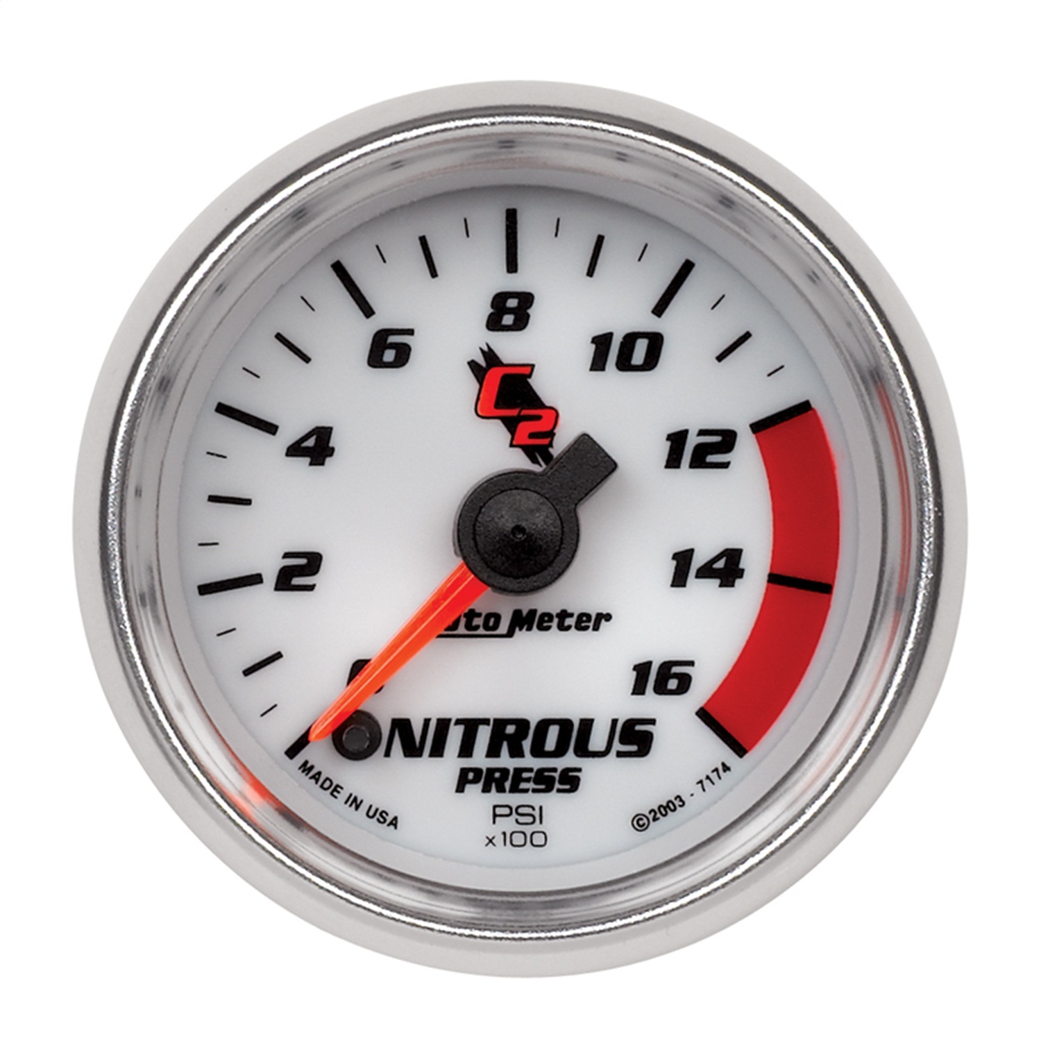 Auto Meter Auto Meter 7174 C2; Electric Nitrous Pressure Gauge