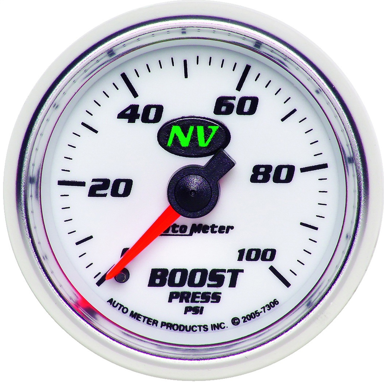 Auto Meter Auto Meter 7306 NV; Mechanical Boost Gauge