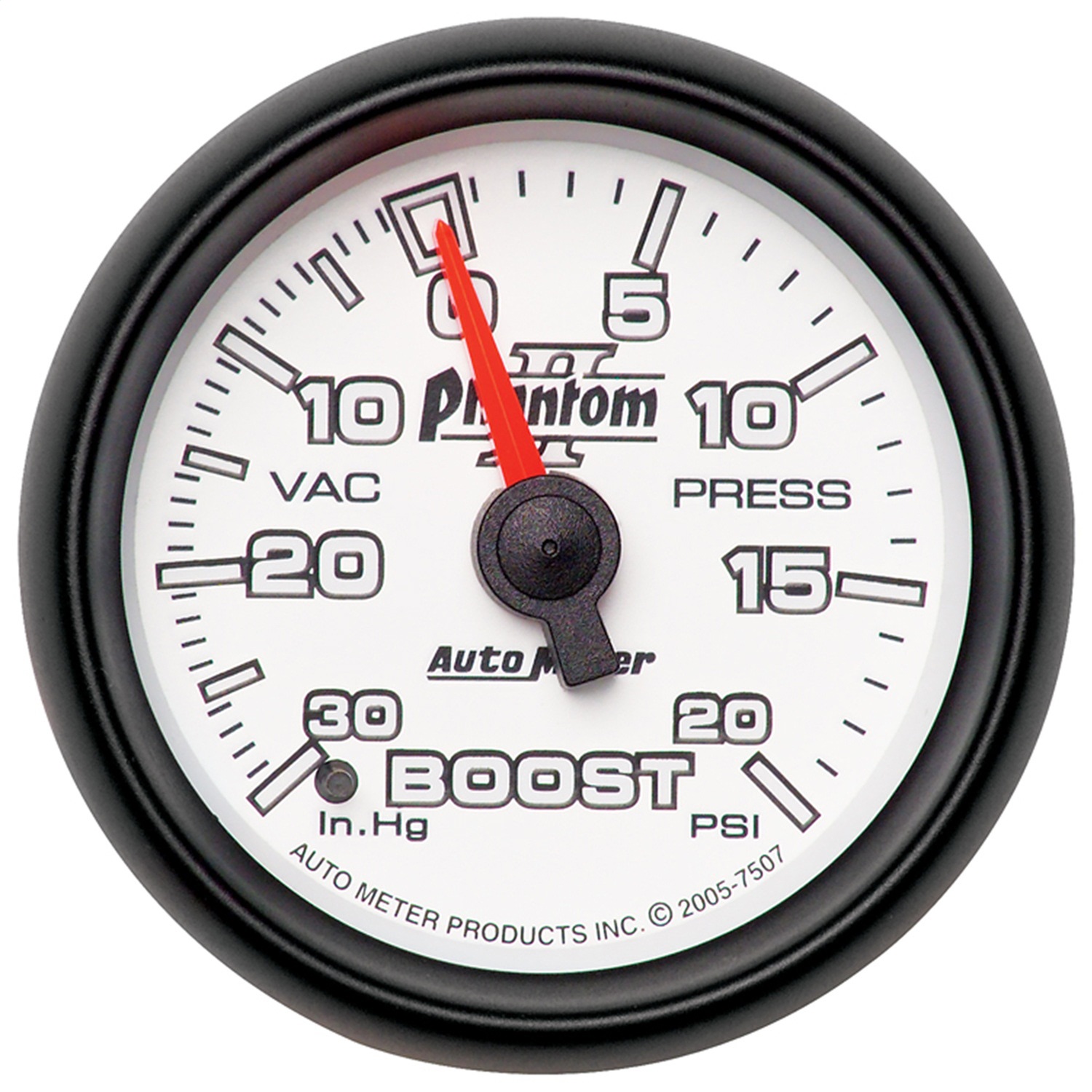 Auto Meter Auto Meter 7507 Phantom II; Mechanical Boost/Vacuum Gauge