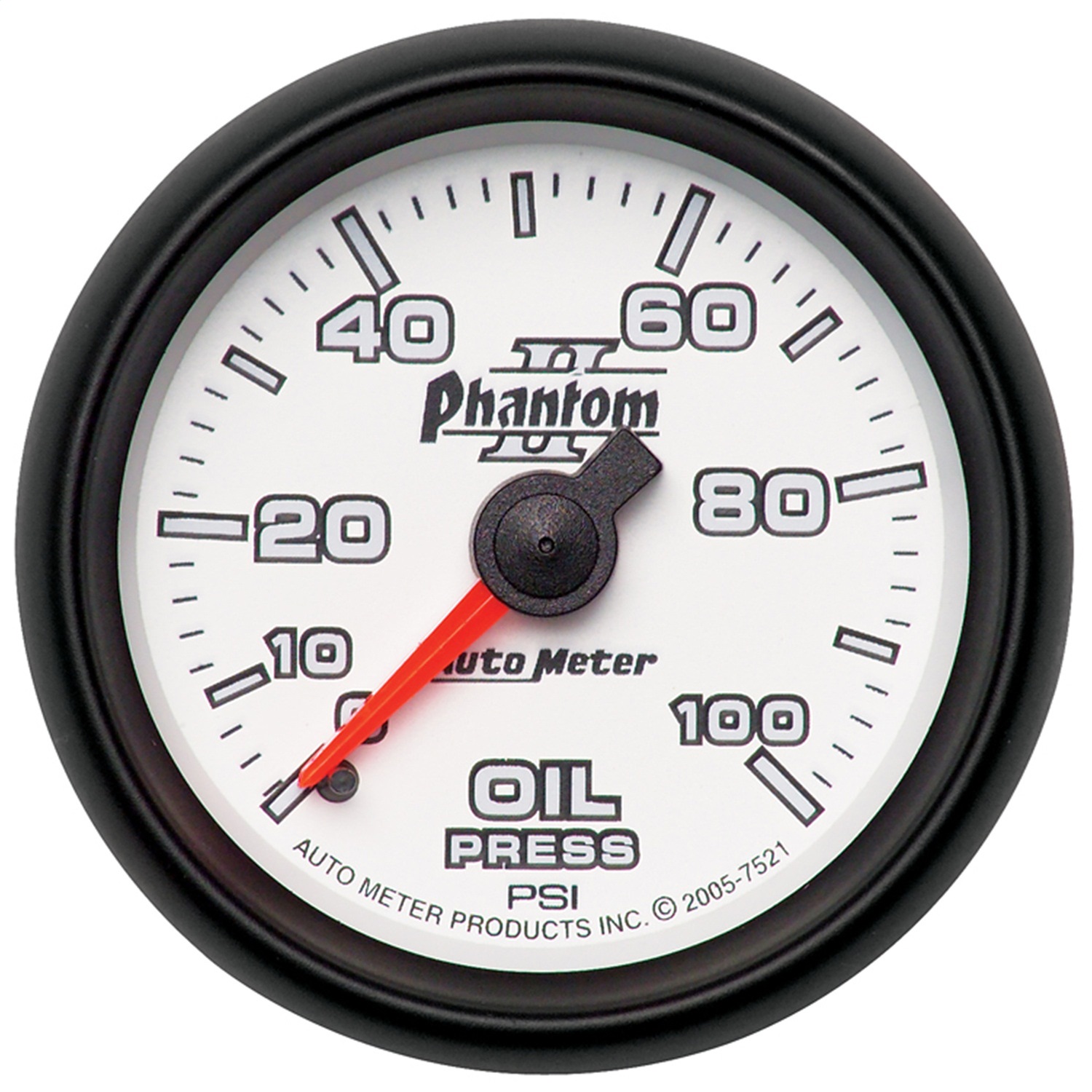 Auto Meter Auto Meter 7521 Phantom II; Mechanical Oil Pressure Gauge