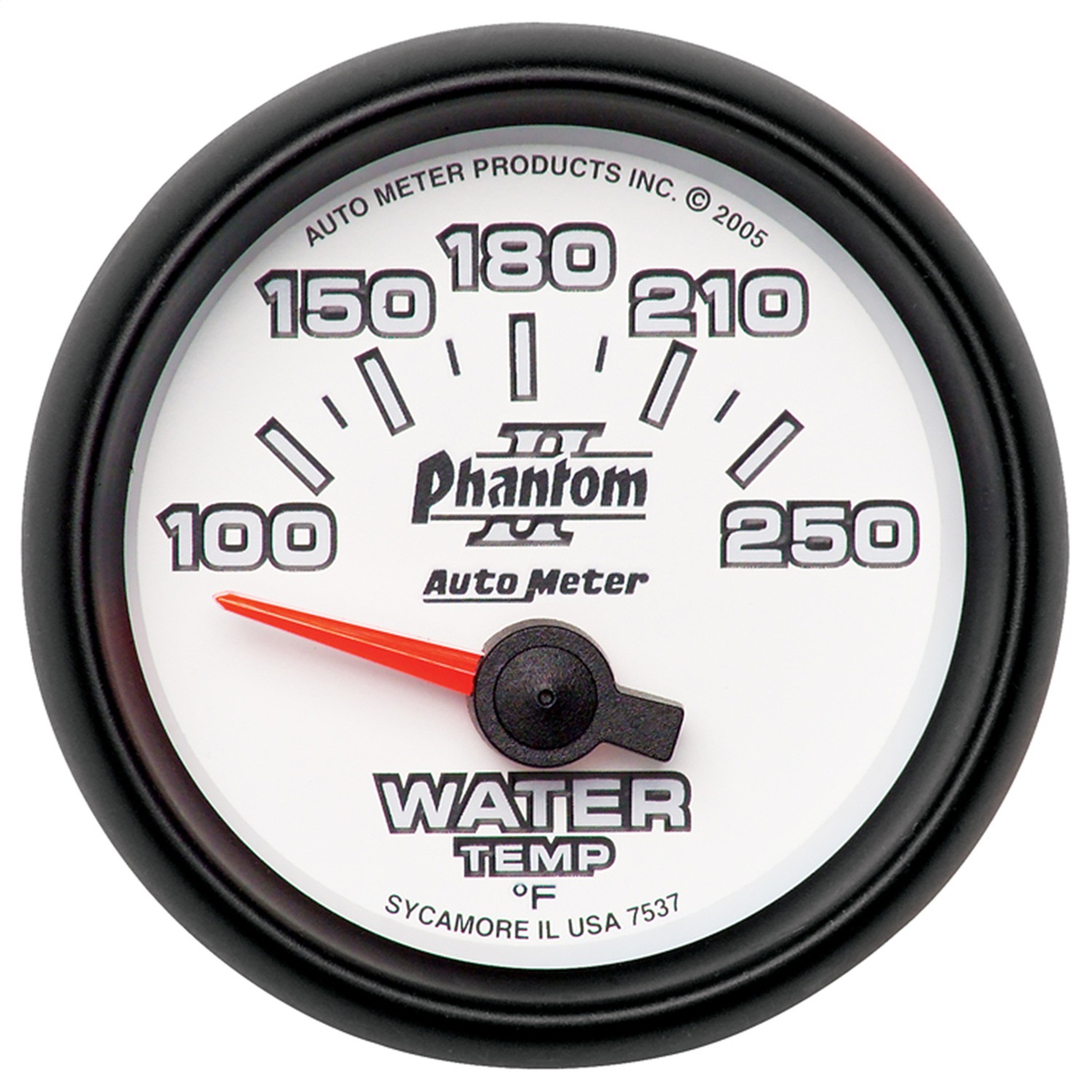 Auto Meter Auto Meter 7537 Phantom II; Electric Water Temperature Gauge