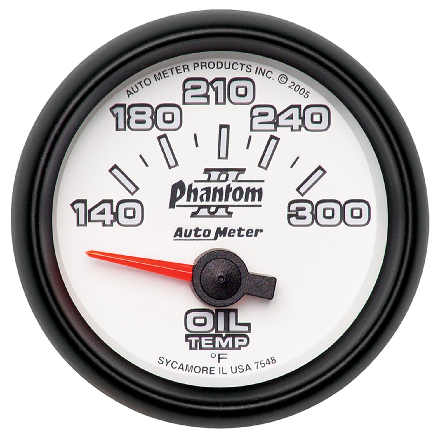 Auto Meter Auto Meter 7548 Phantom II; Electric Oil Temperature Gauge