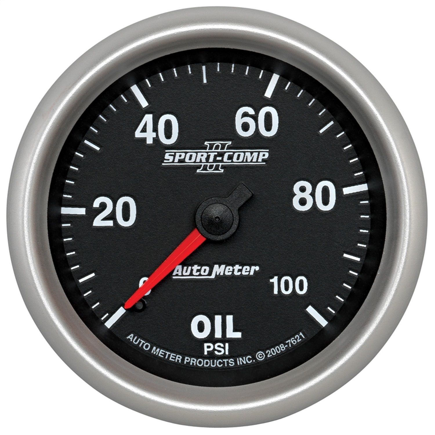 Auto Meter Auto Meter 7621 Sport-Comp II; Mechanical Oil Pressure Gauge
