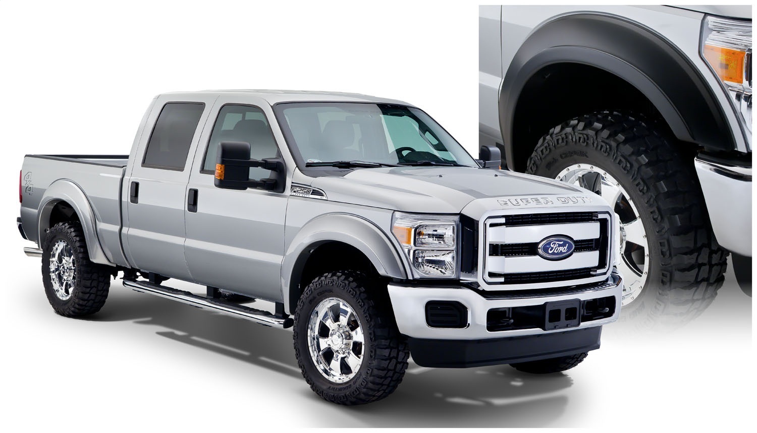 Bushwacker Bushwacker 20932-02 Extend-A-Fender Flares F-250 Super Duty F-350 Super Duty