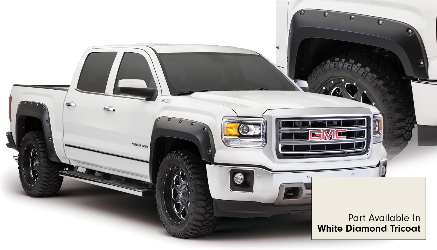 Bushwacker Bushwacker 40960-24 Pocket Style Fender Flares 14-15 Sierra 1500