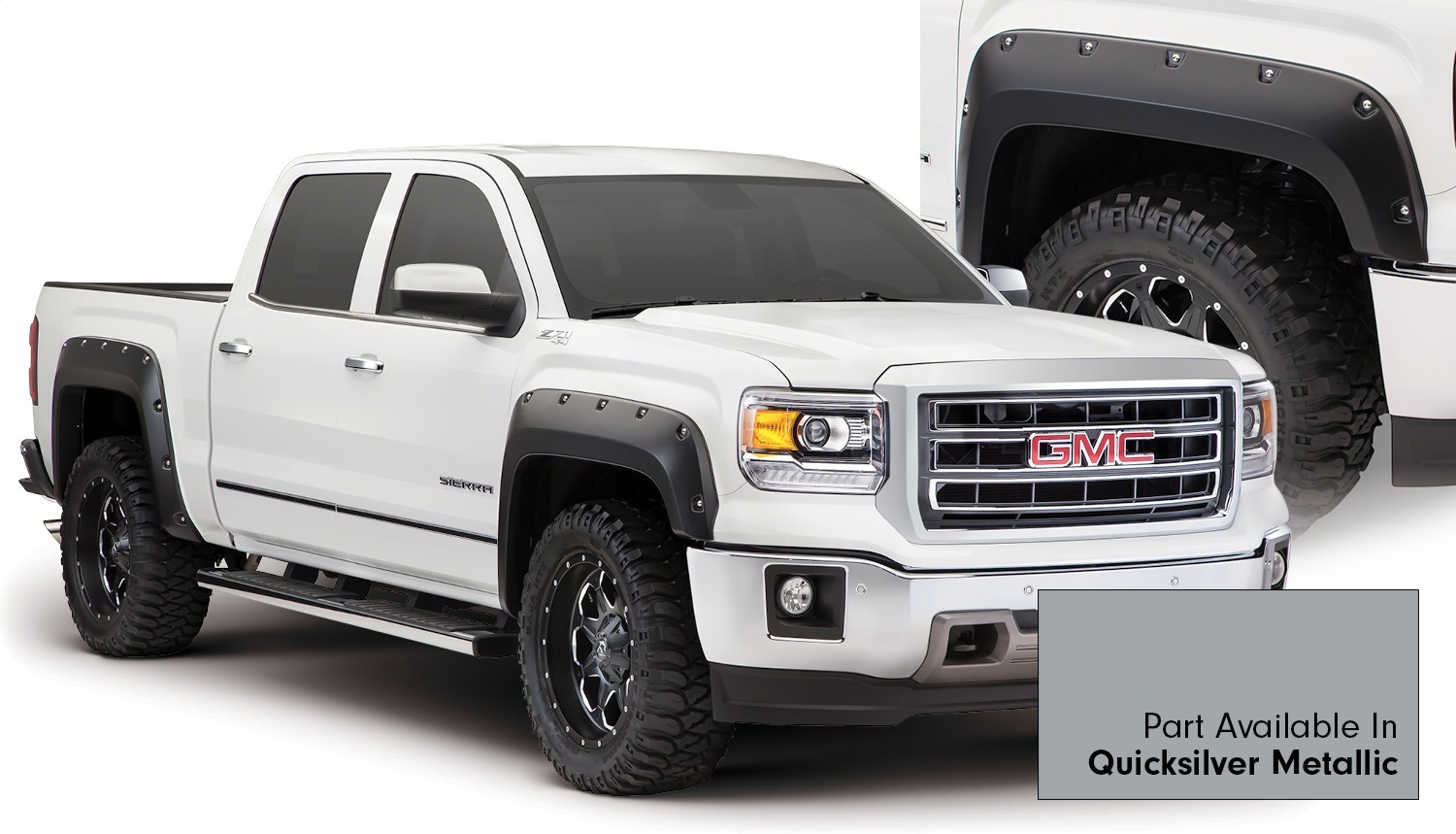 Bushwacker Bushwacker 40960-54 Pocket Style Fender Flares 14-15 Sierra 1500