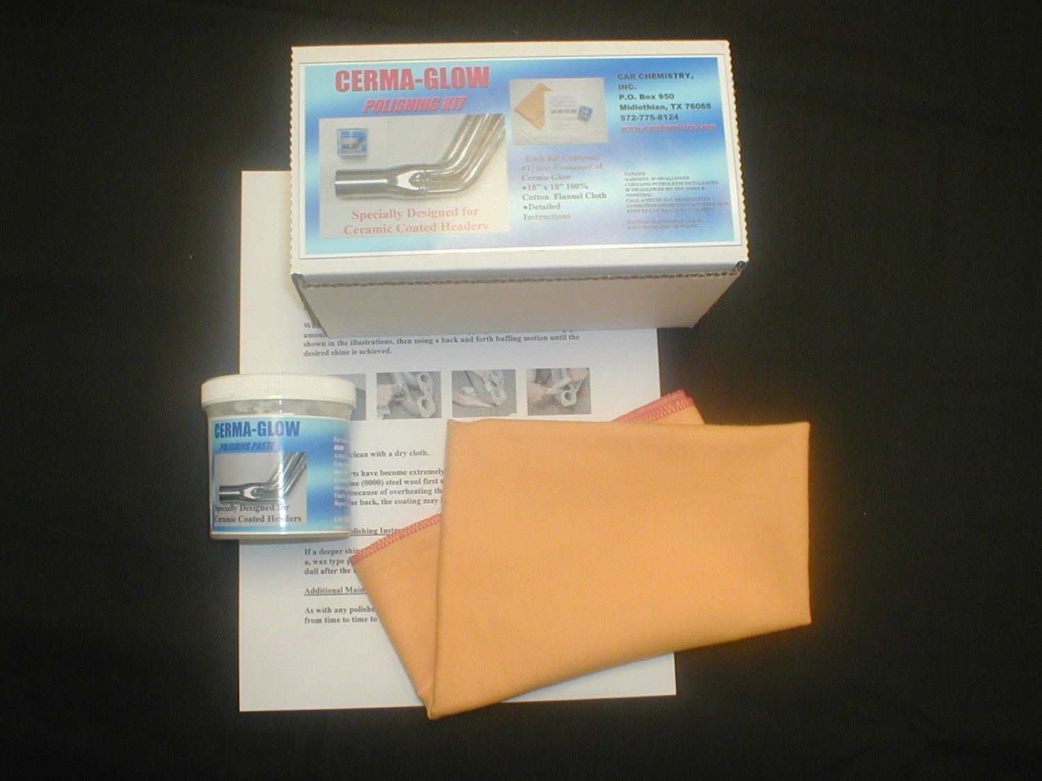 Car Chemistry Car Chemistry SSIK-12 Cerma-Glow; Ceramic Header Polish Kit