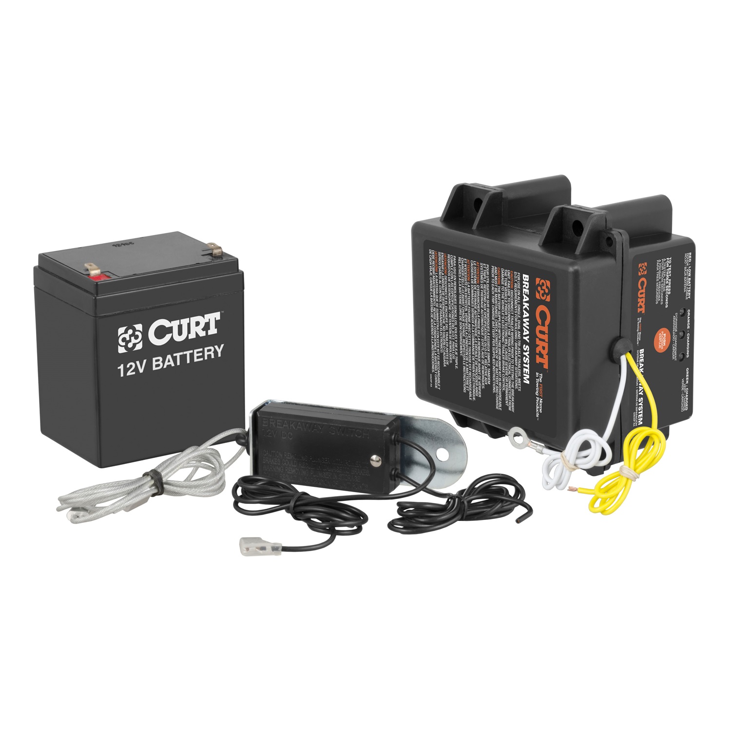 CURT Manufacturing CURT Manufacturing 52042 Push-To-Test Breakaway System  Fits