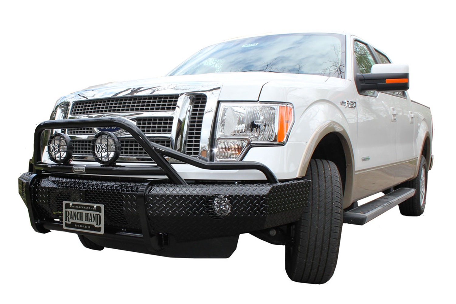 Ranch Hand Ranch Hand BSF09HBL1 Summit BullNose Series; Front Bumper Replacement Fits F-150