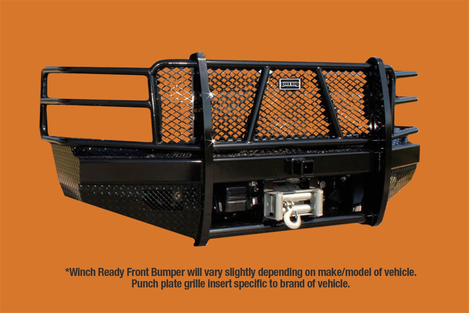 Ranch Hand Ranch Hand FBG085BLR Sport Series; Winch Ready Front Bumper Fits Sierra 2500 HD