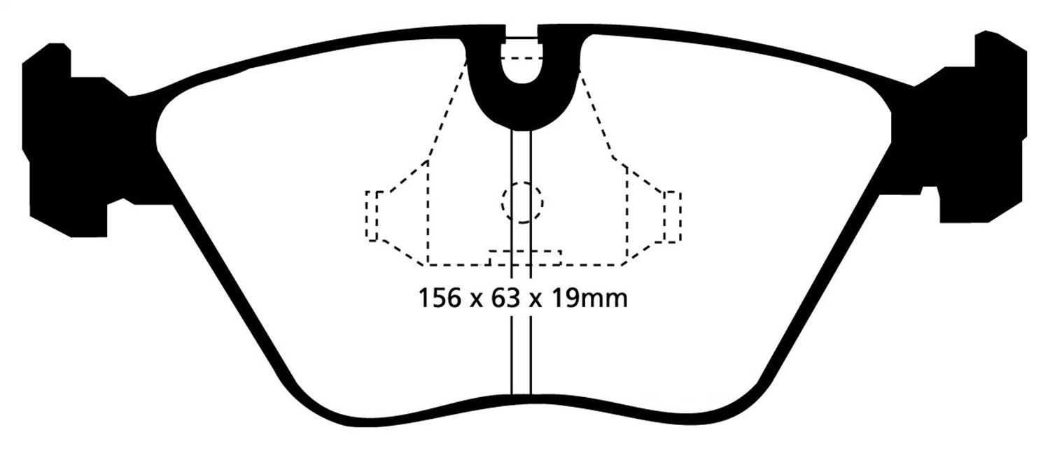 EBC Brakes EBC Brakes DP3689C EBC Redstuff Ceramic Low Dust Brake Pads