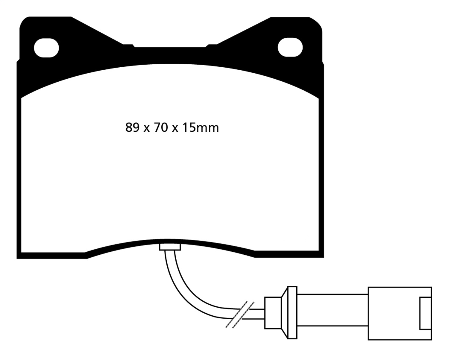 EBC Brakes EBC Brakes DP3753/2C EBC Redstuff Ceramic Low Dust Brake Pads