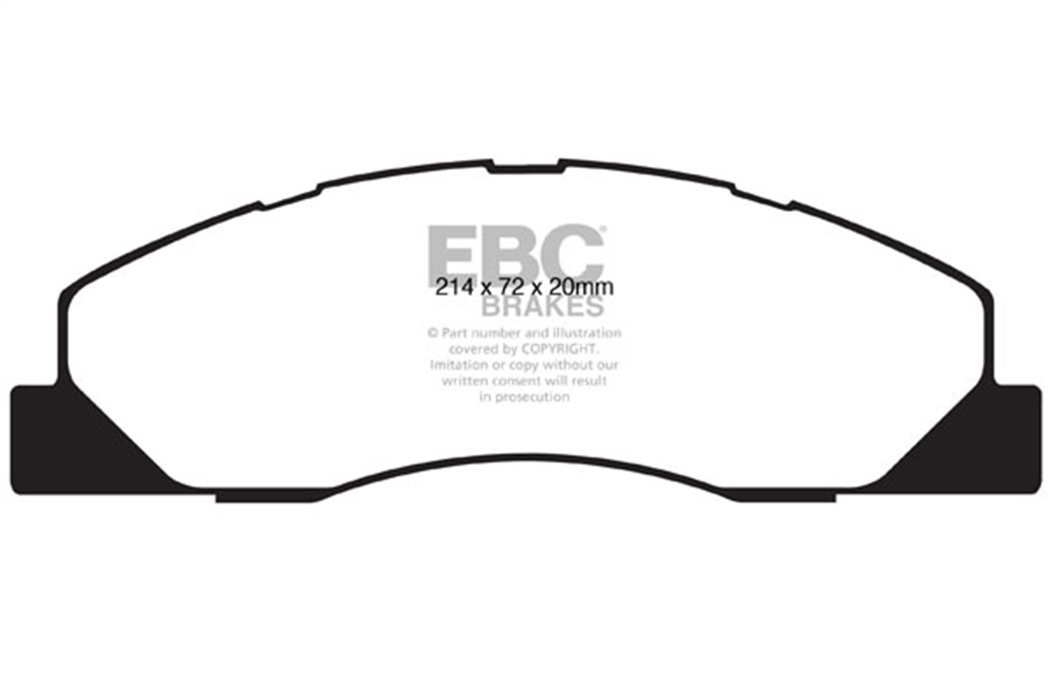 EBC Brakes EBC Brakes DP61847 EBC 6000 Series Greenstuff Truck/SUV Brakes; Disc Pads