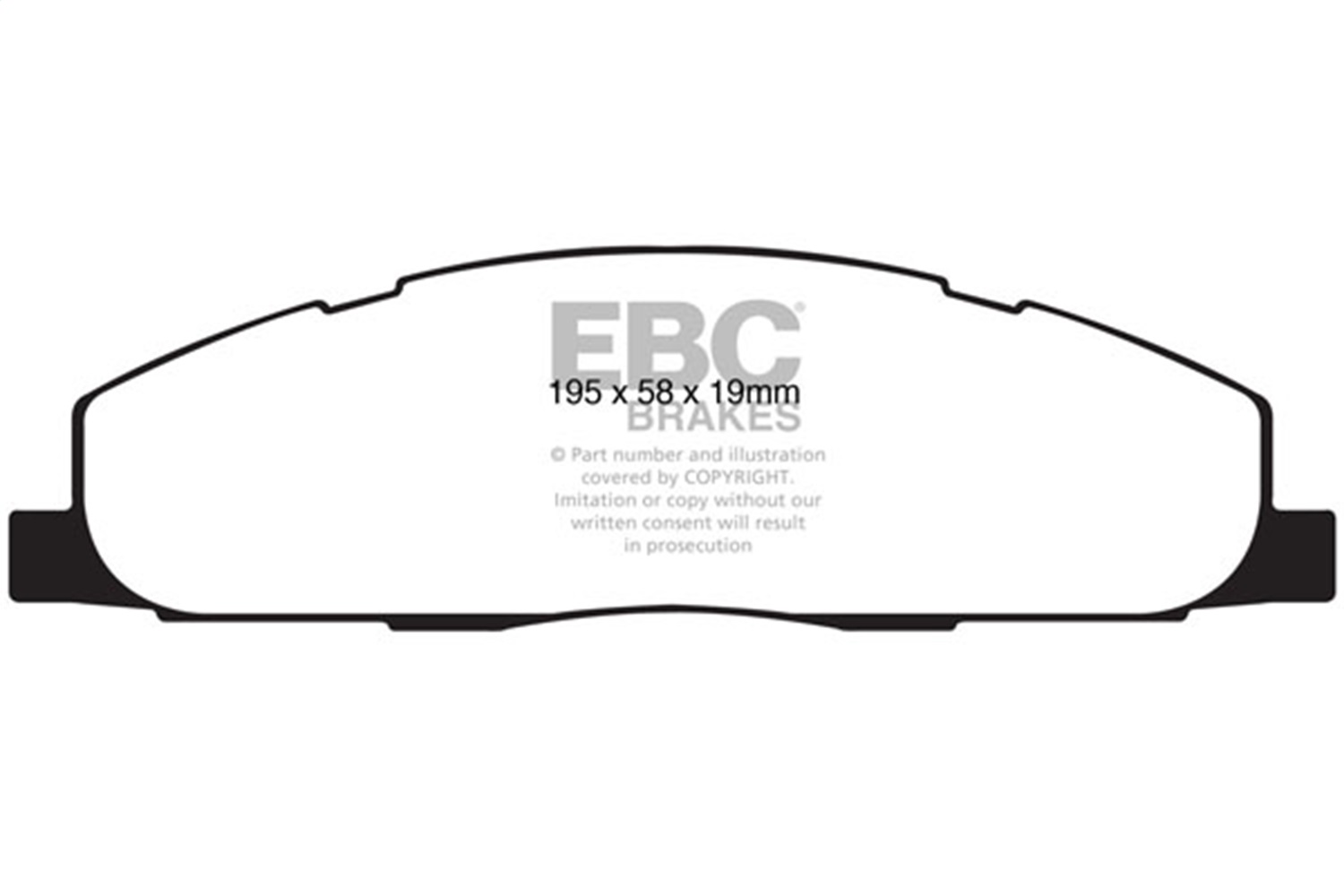 EBC Brakes EBC Brakes DP61848 EBC 6000 Series Greenstuff Truck/SUV Brakes; Disc Pads