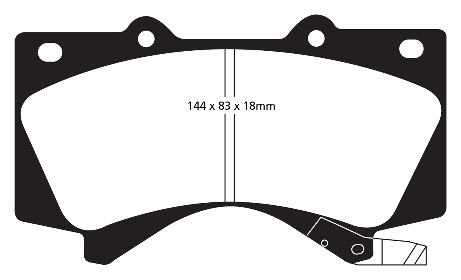 EBC Brakes EBC Brakes DP71815 EBC 7000 Series Greenstuff SUV Supreme Compound; Disc Pads