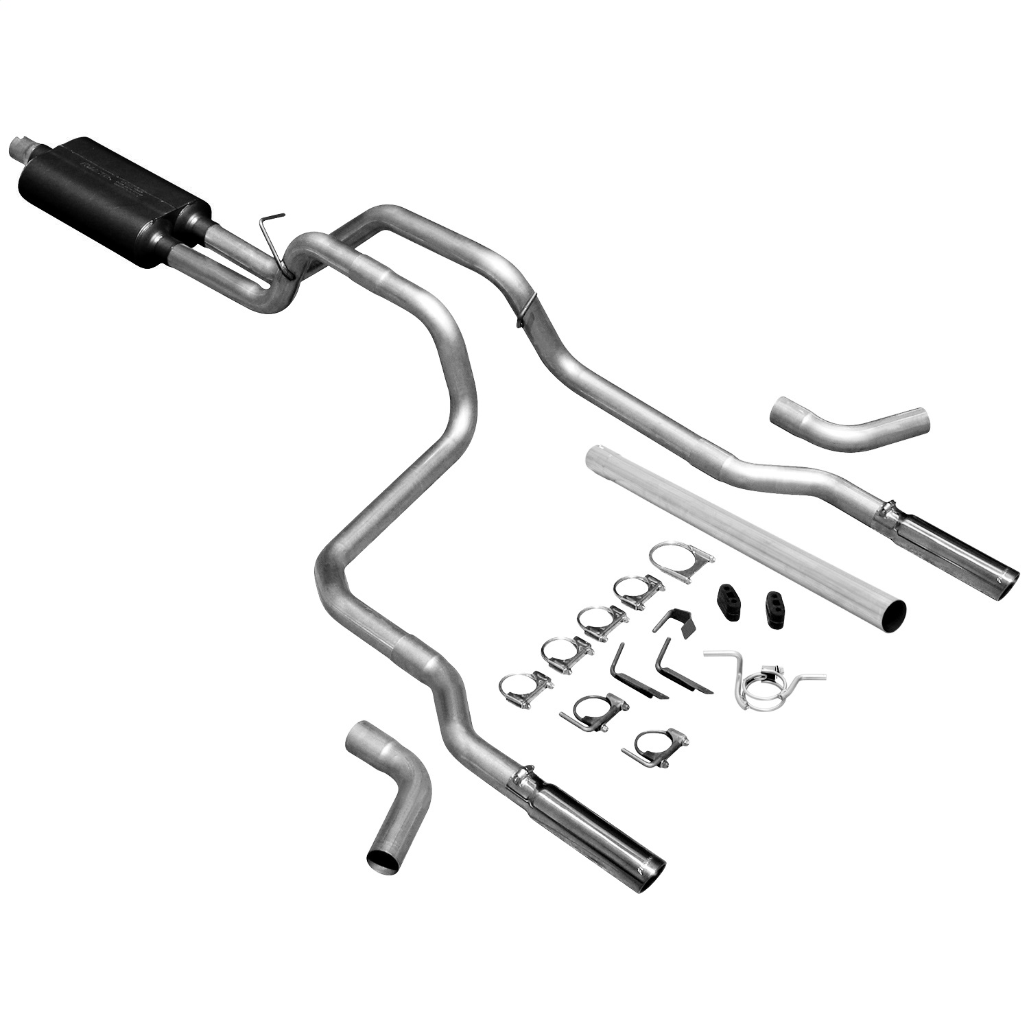 Flowmaster Flowmaster 17429 American Thunder Cat Back Exhaust System Fits 94-01 Ram 1500