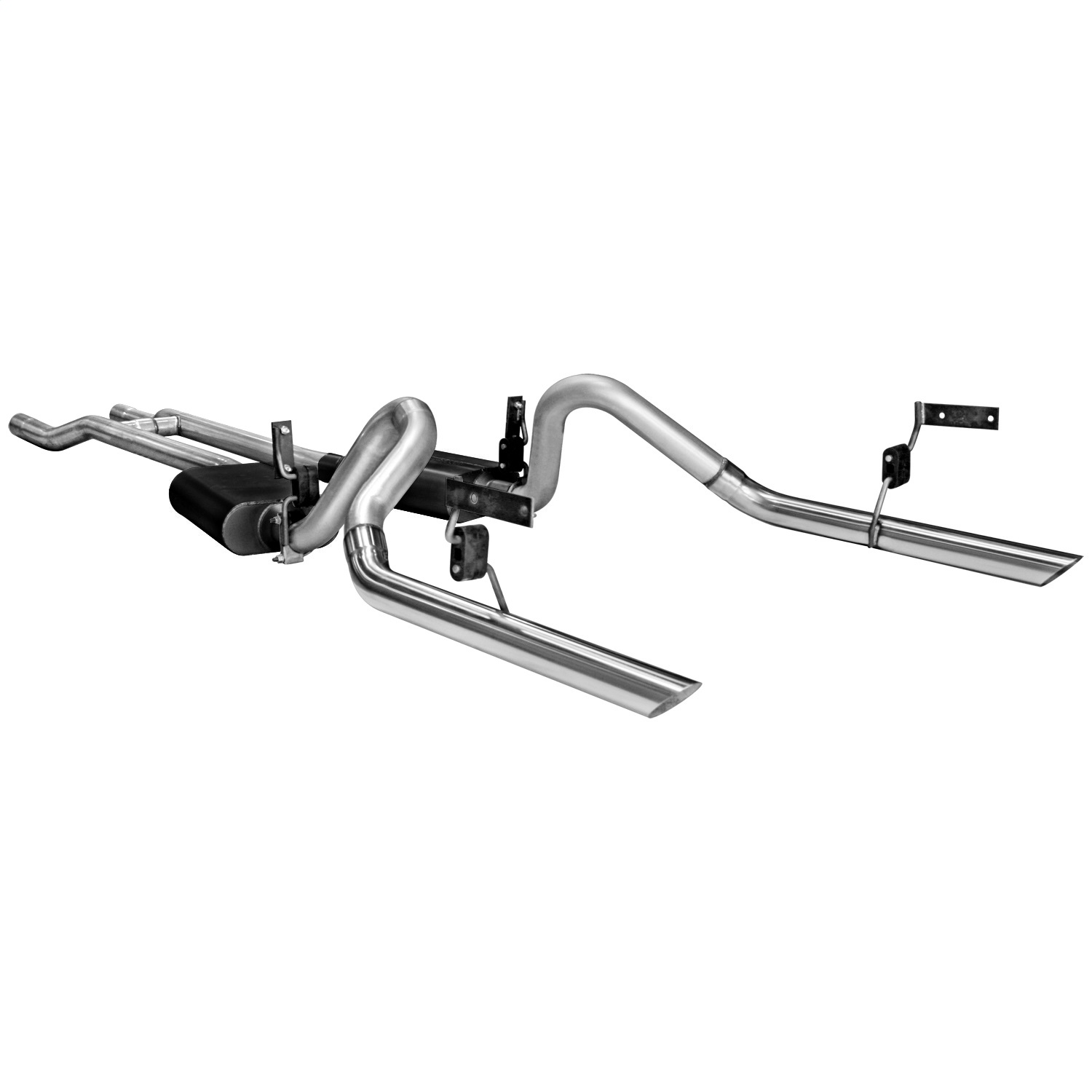 Flowmaster Flowmaster 817273 American Thunder Header Back Exhaust System Fits 64-66 Mustang